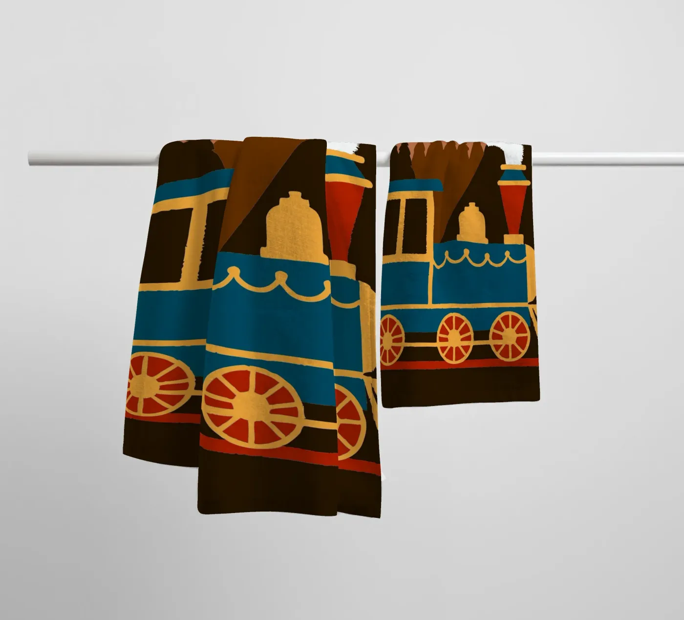 Train towel by TRENDY POSTER SHOP
