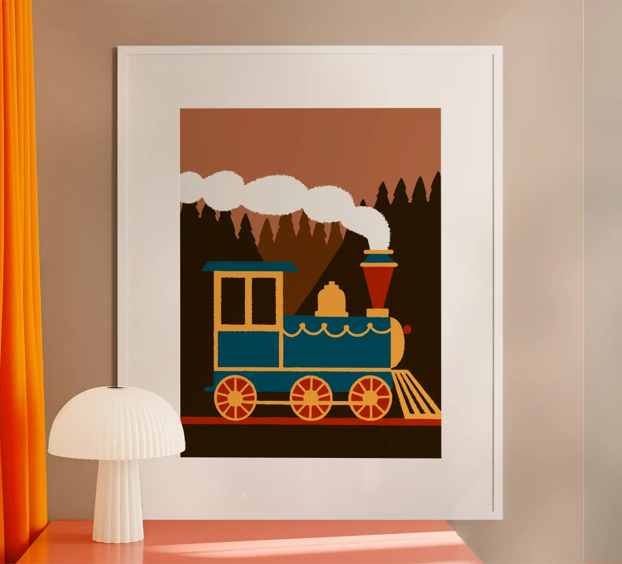 Treno poster con telaio in alluminio da TRENDY POSTER SHOP