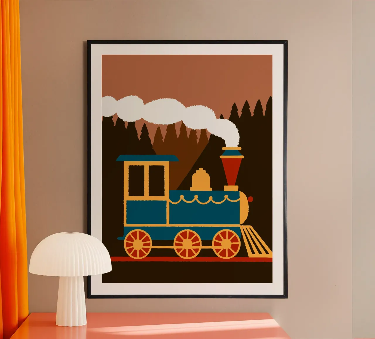 Treno poster con telaio in alluminio da TRENDY POSTER SHOP