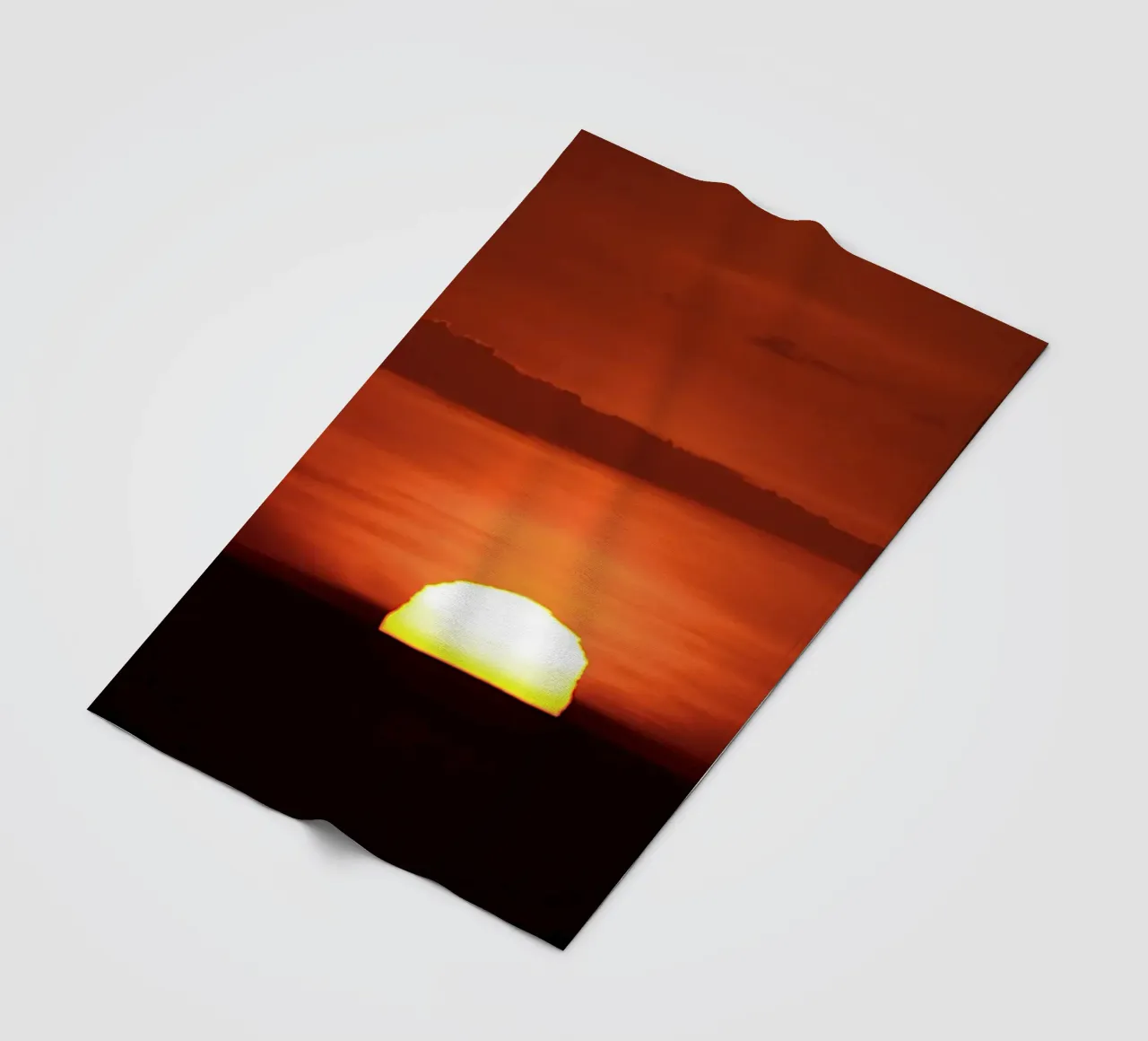 FAA319 L'ULTIMO MOMENTO ALL'ORIZZONTE. coperta in pile da Thierry vobmann photography