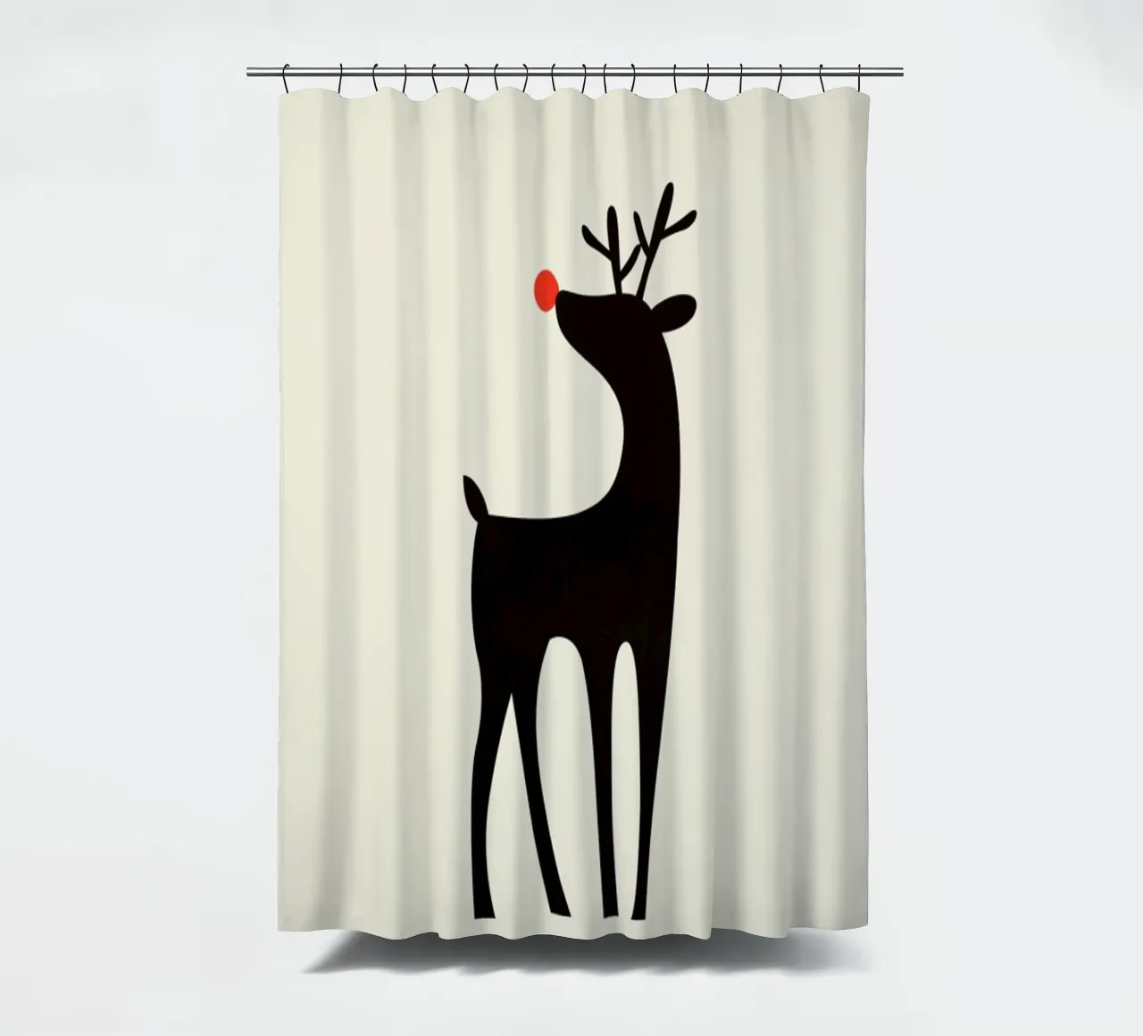 Little Rudoplh shower curtain by Kubistika