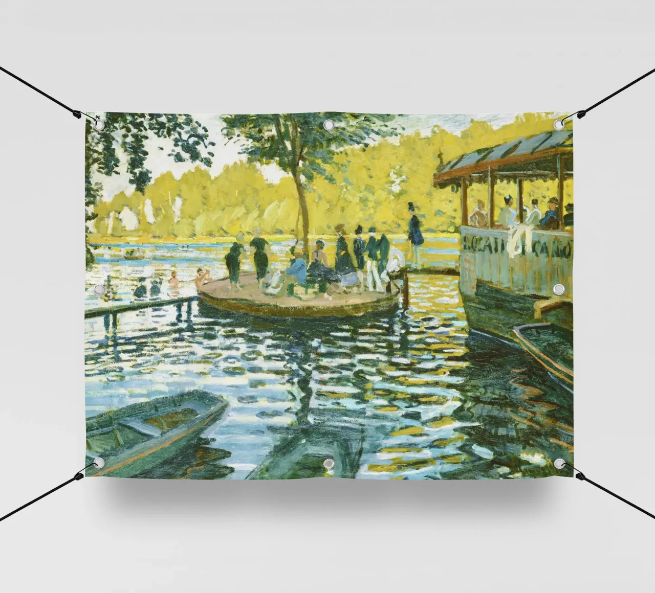 La Grenouillère 33(1869) di Claude Monet telo in pvc da Monet Art Prints