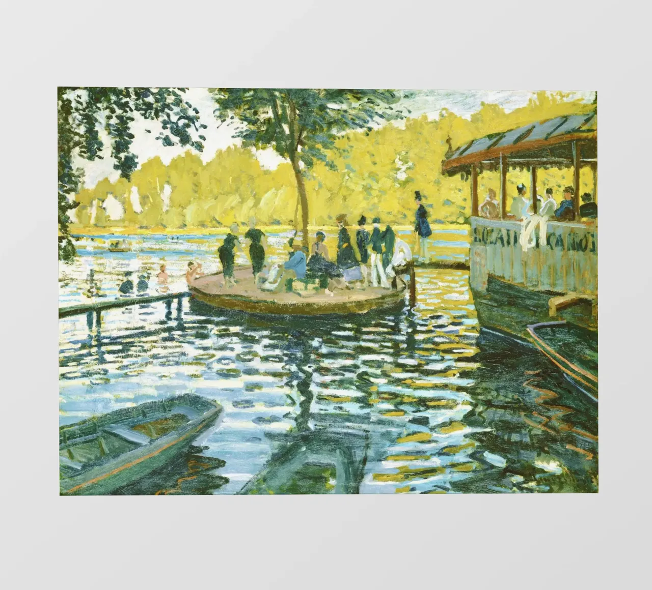 La Grenouillère 33(1869) di Claude Monet telo in pvc da Monet Art Prints