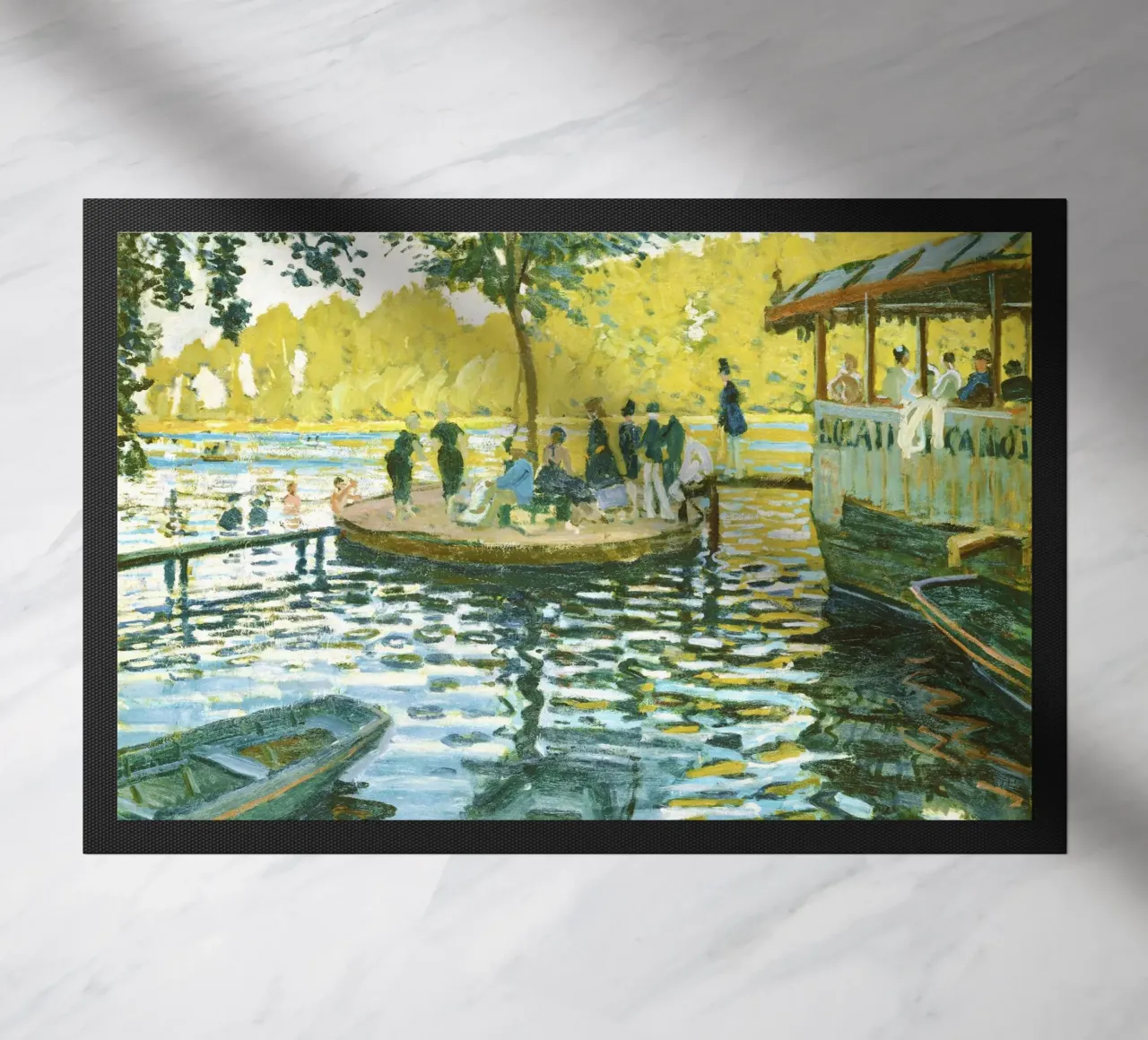 La Grenouillère 33(1869) di Claude Monet zerbino da Monet Art Prints