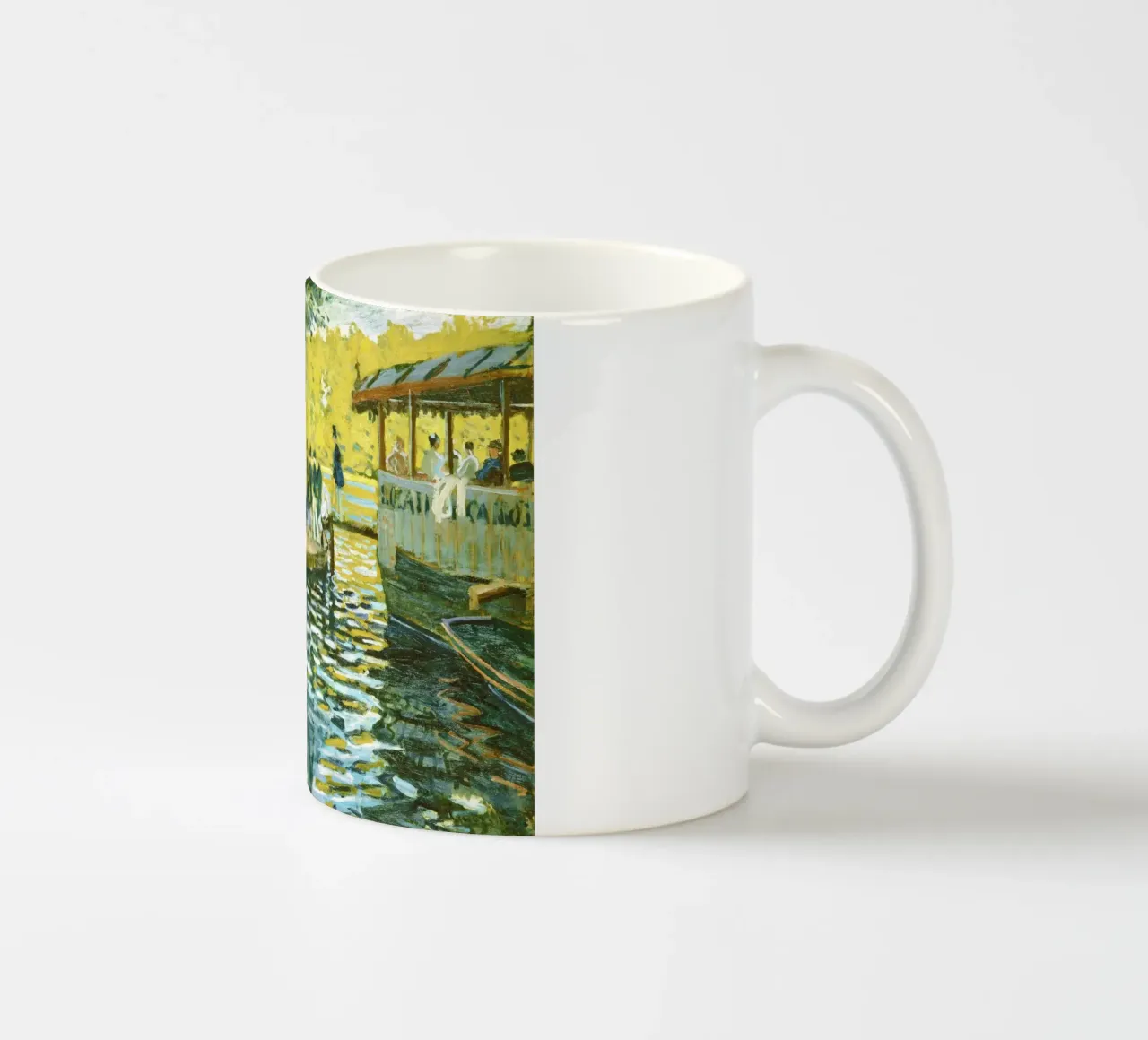 La Grenouillère 33(1869) di Claude Monet tazza in ceramica da Monet Art Prints