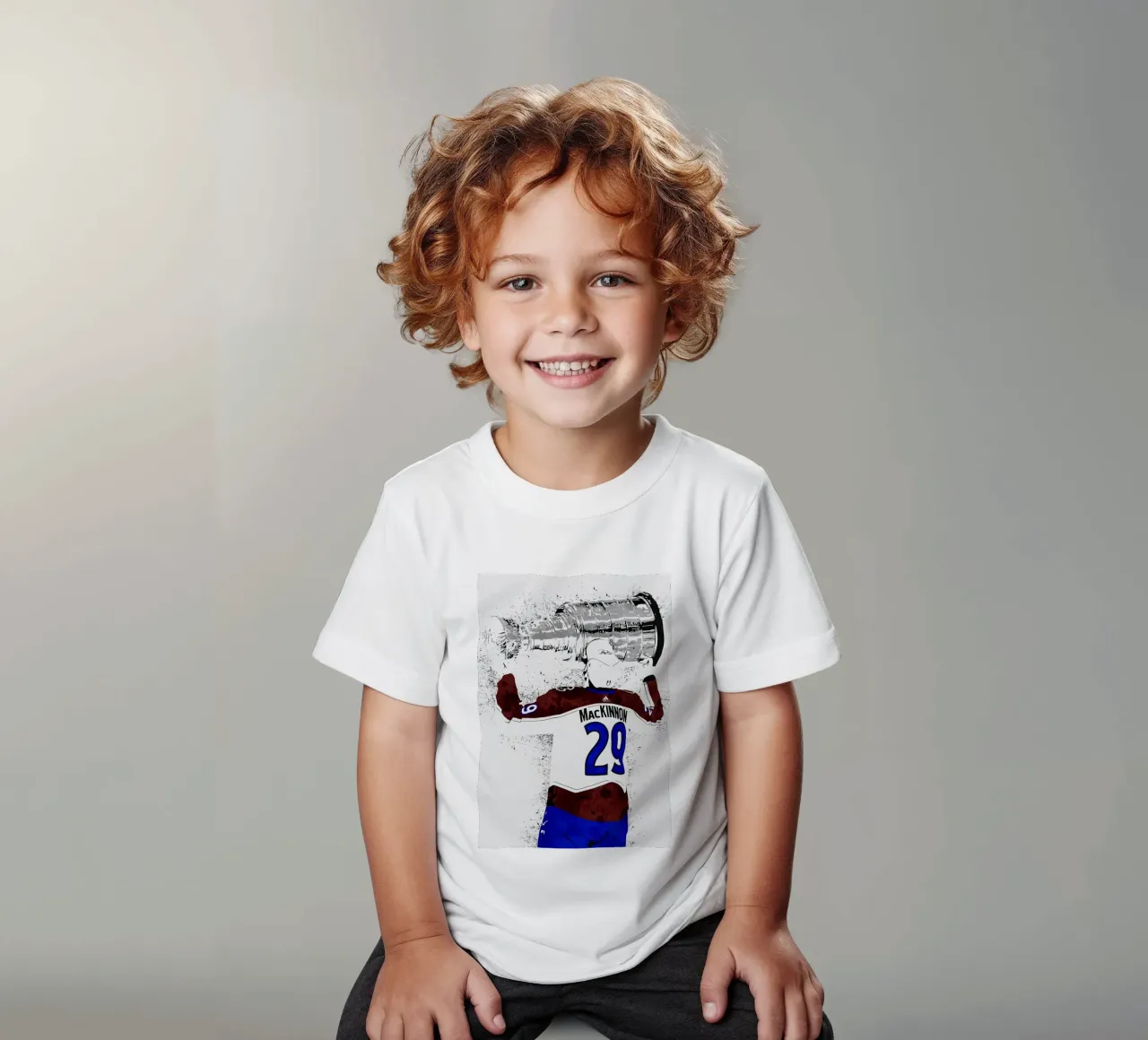 Nathan MacKinnon t-shirt bambini da tenten