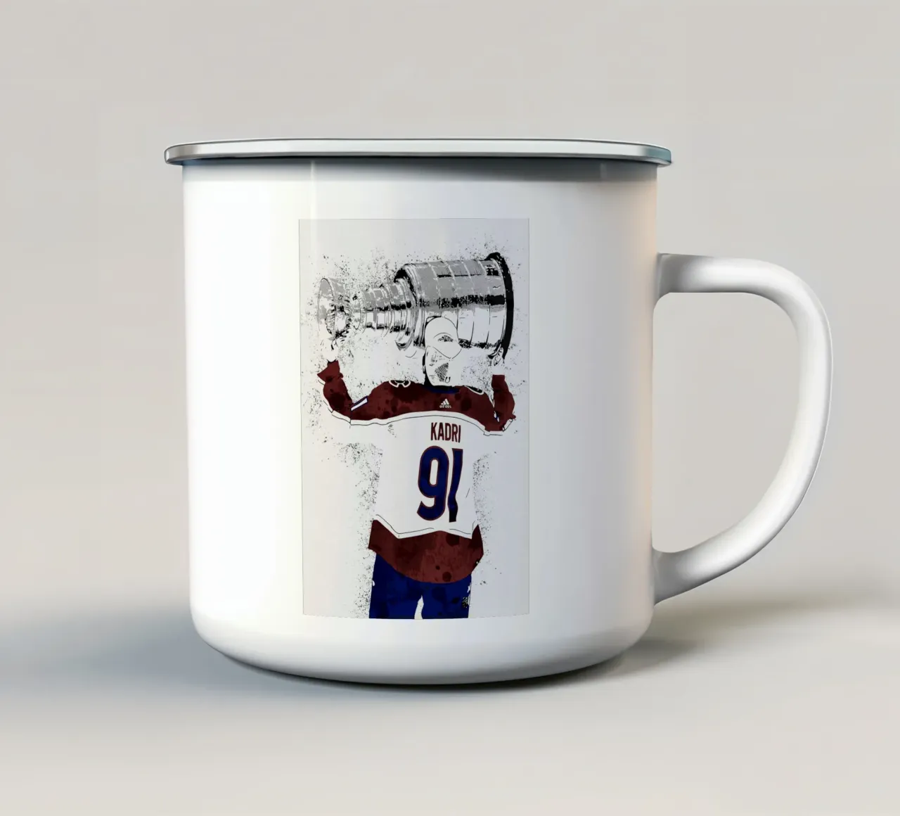 Nazem Kadri tazza in smalto da tenten
