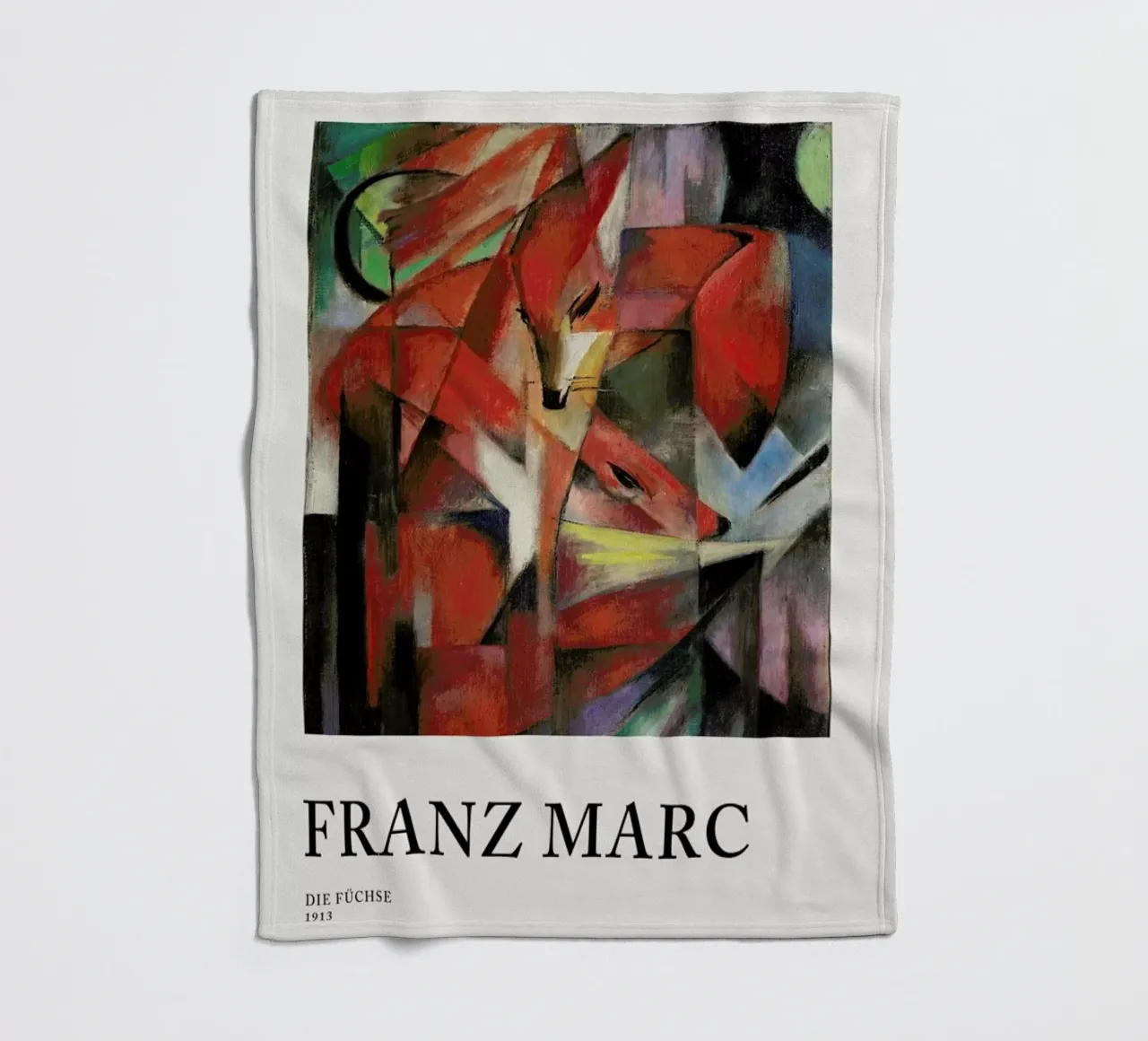 Marc - Die Füchse coperta in pile da Vintage by JUNIQE