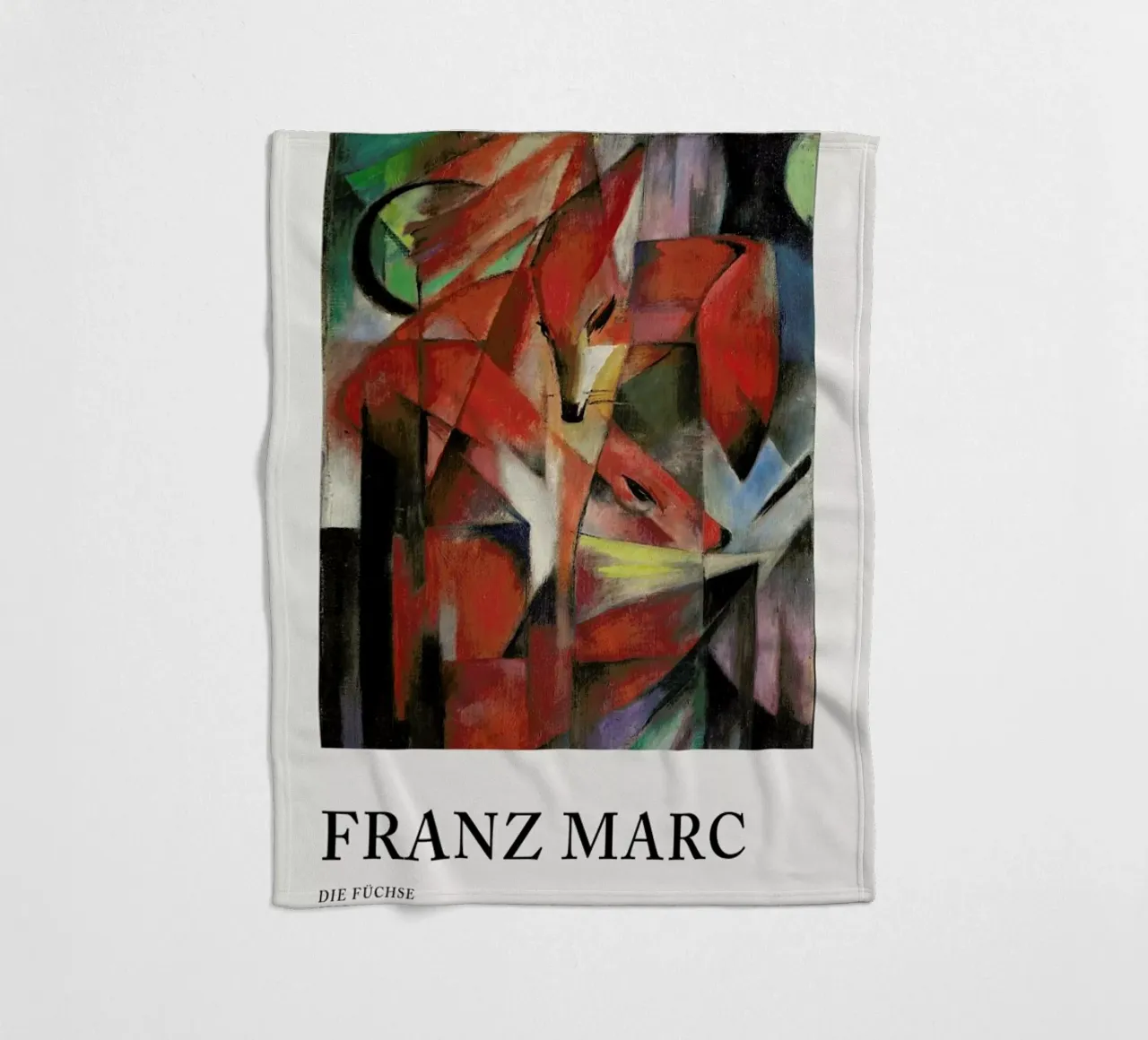 Marc - Die Füchse coperta in pile da Vintage by JUNIQE