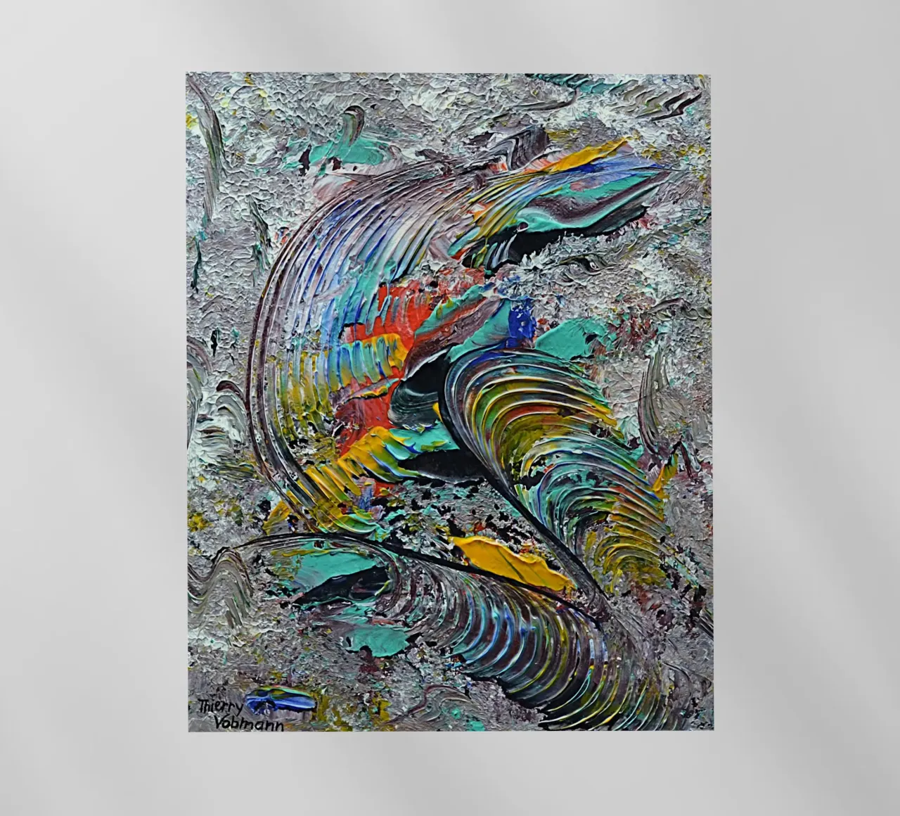 HAPPY DAY pellicola backlit da Thierry Vobmann Abstract painting