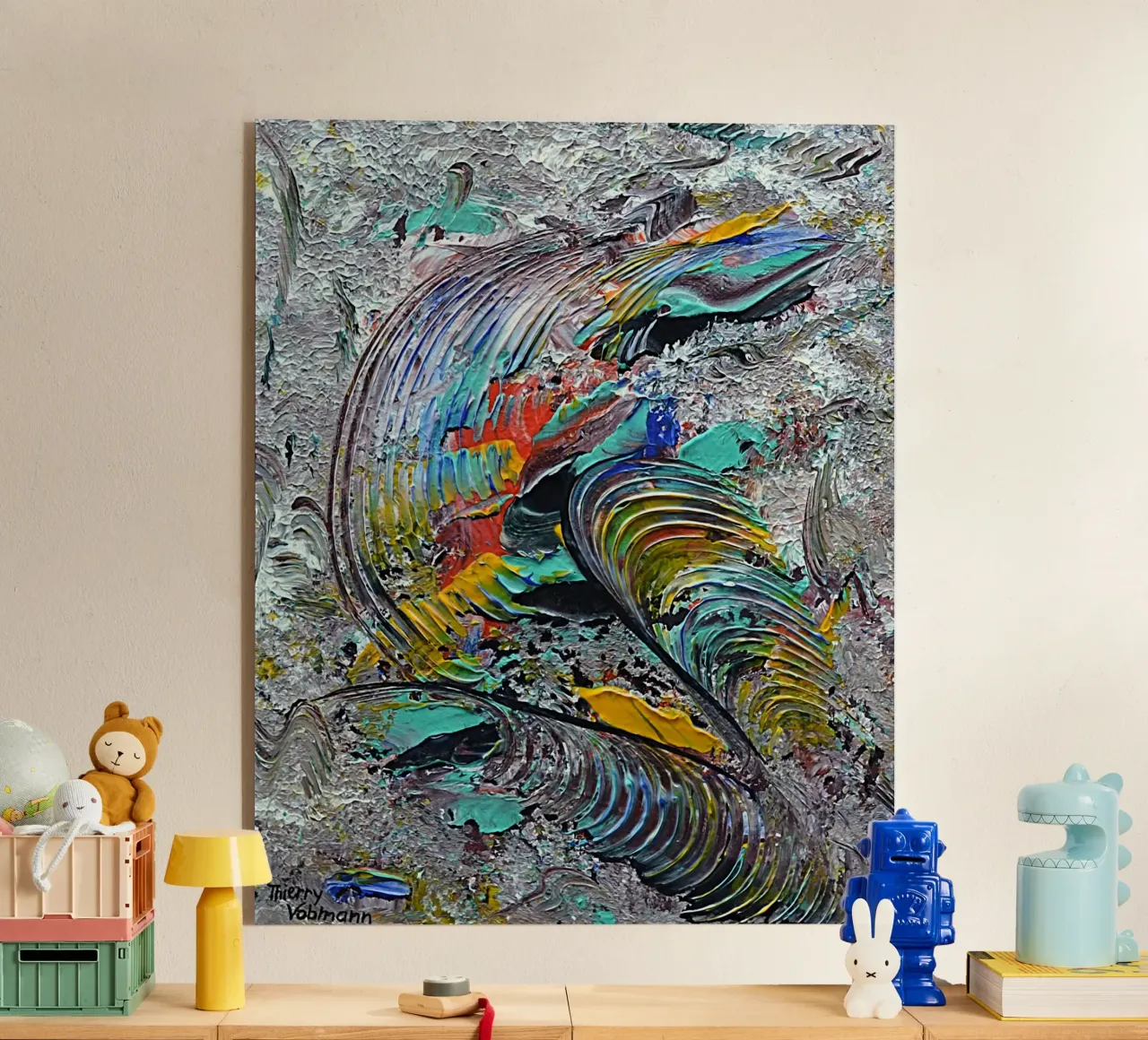 HAPPY DAY plexiglass da Thierry Vobmann Abstract painting