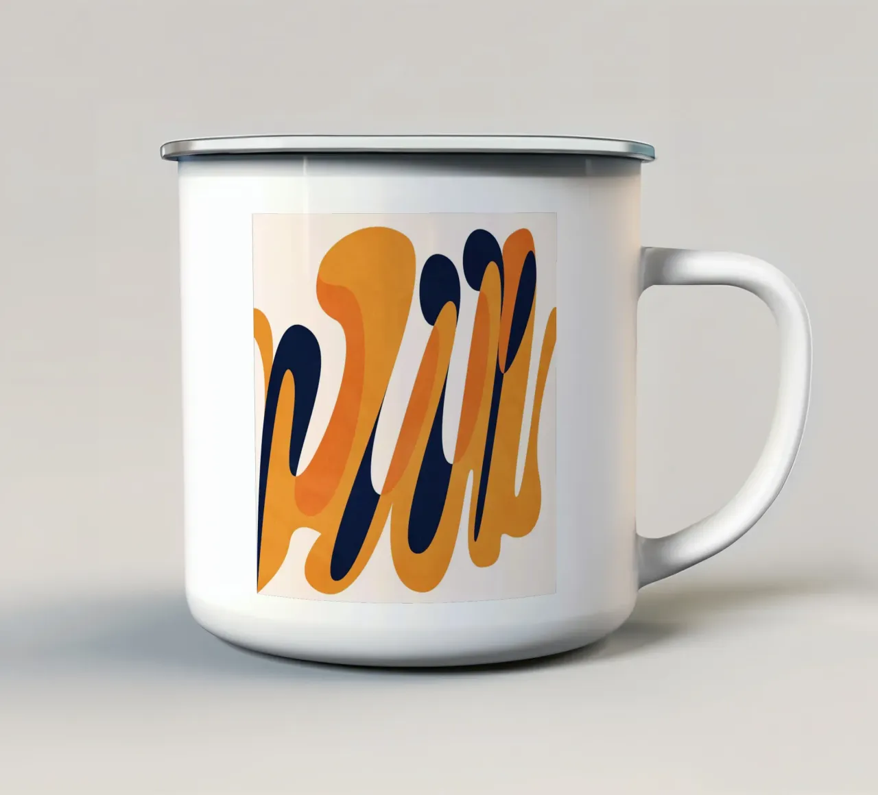 Lo spazio della calma tazza in smalto da lovely lines