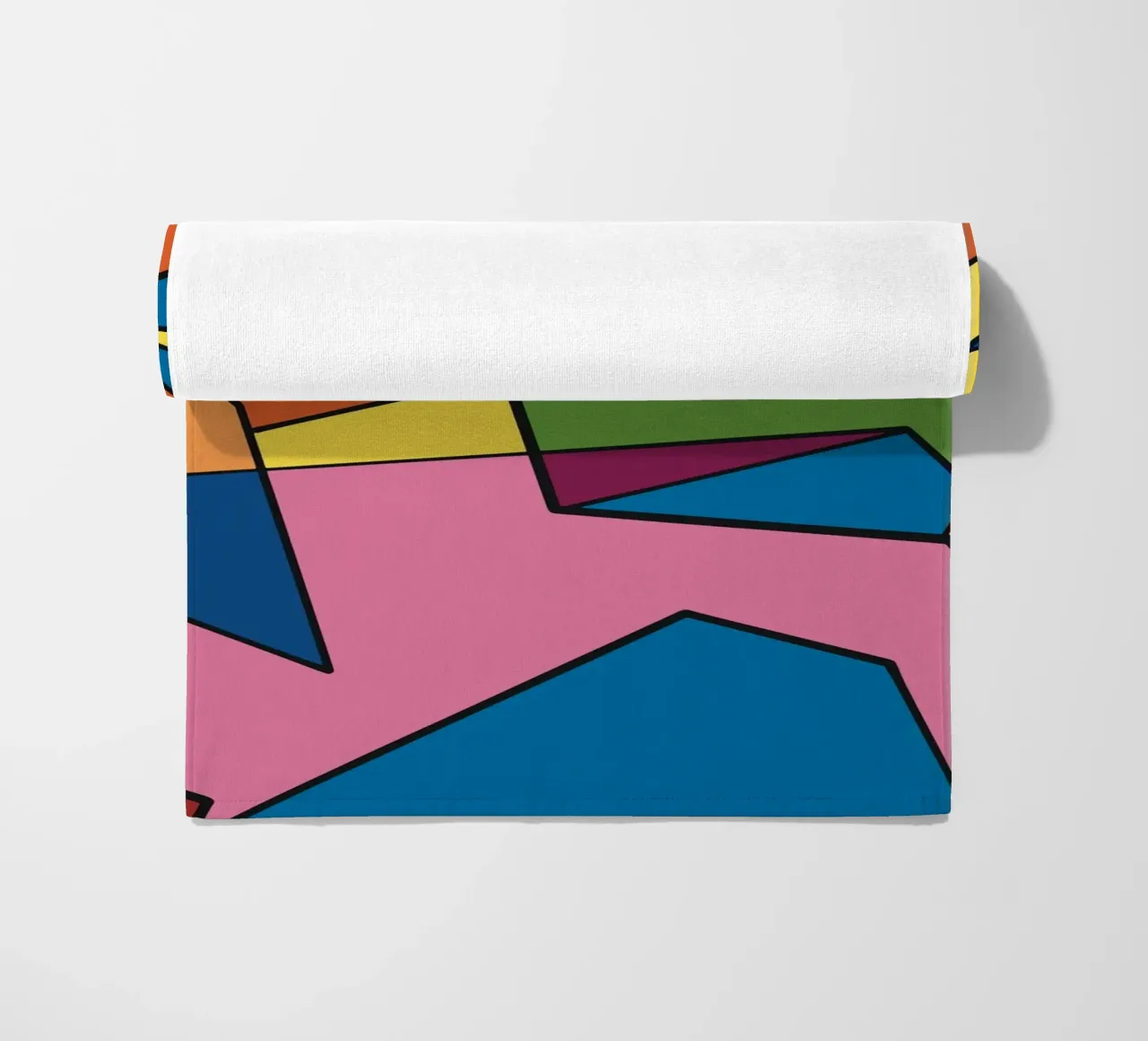 Mosaico a colori quadrato astratto var 2 telo mare da Little Dean