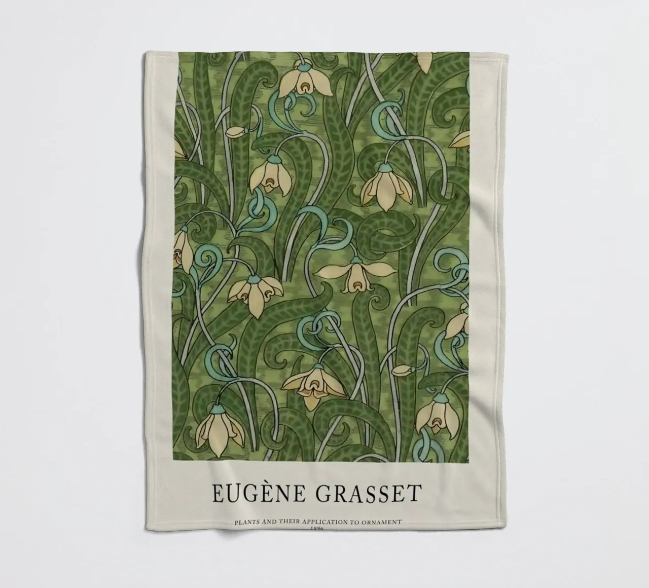 Grasset - Snowdrop 32 coperta in pile da Vintage by JUNIQE