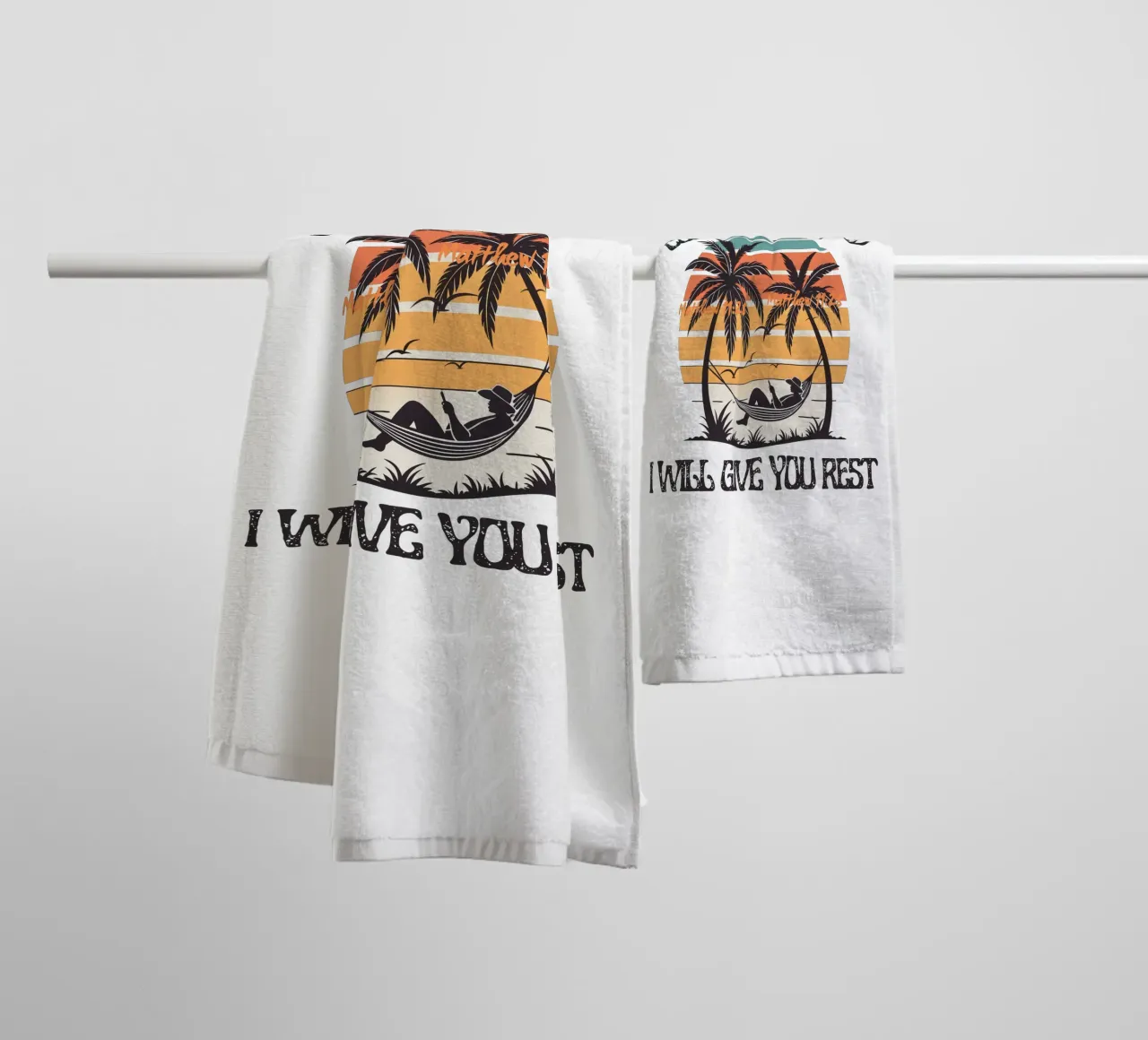 Kom tot Mij en Rust Een Goddelijke Uitnodiging tot Vrede Vind Rust badhanddoek van Lionandlamb
