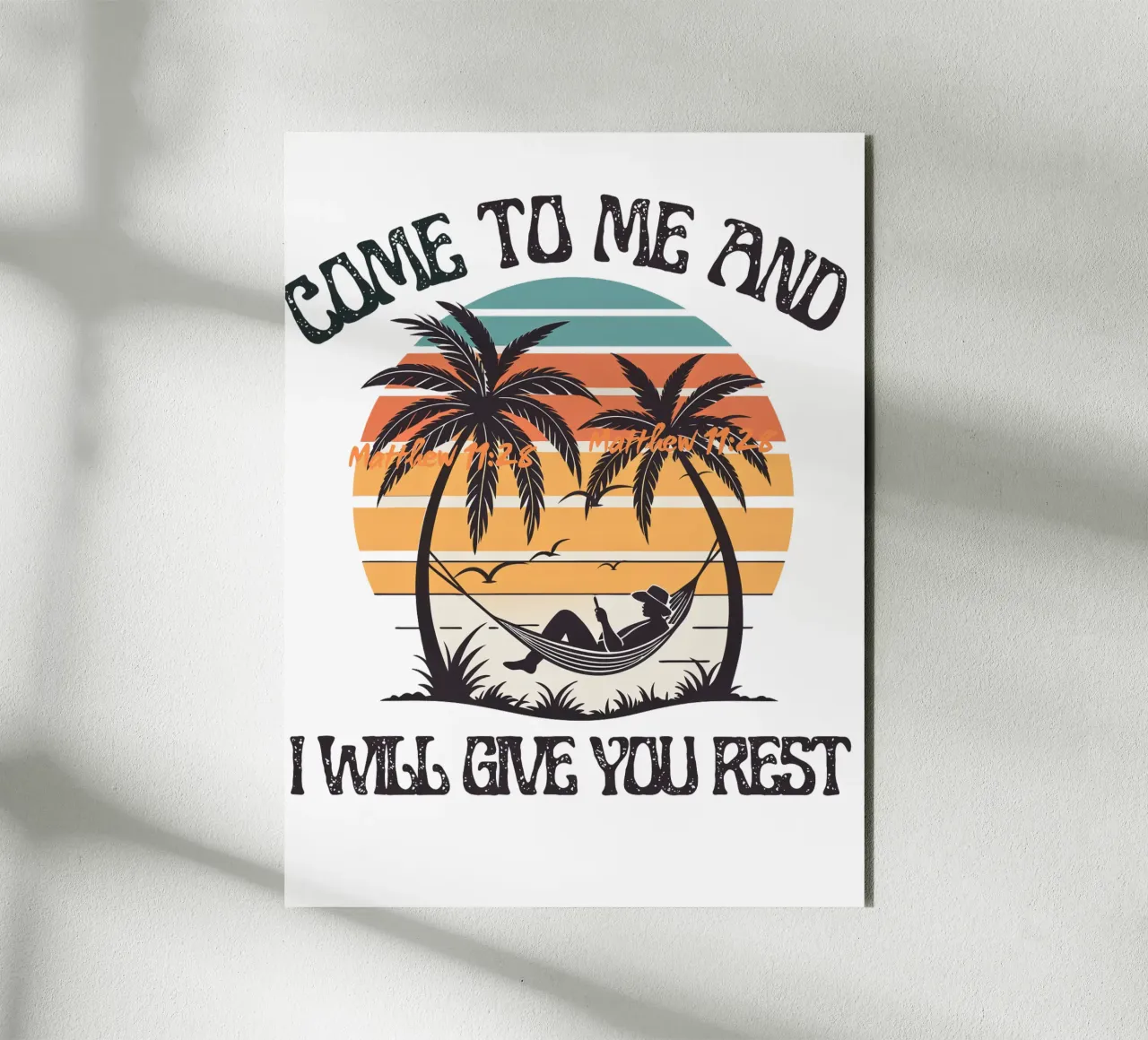 Come to Me and Rest A Divine Invitation to Peace Find Rest alu-dibond by Lionandlamb