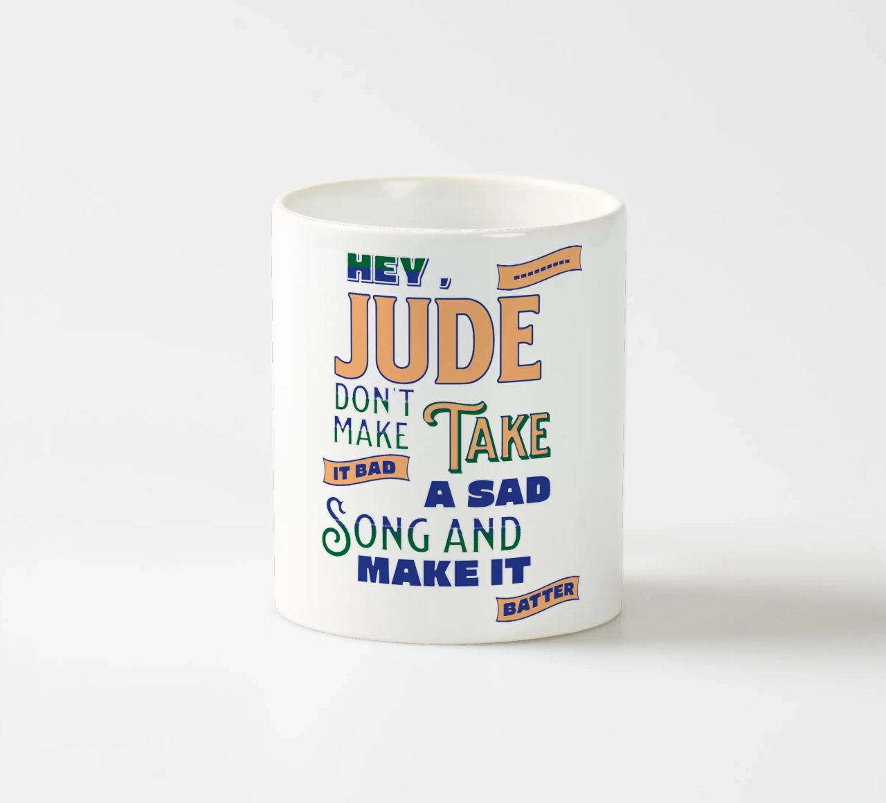 Ehi, Jude, non renderlo cattivo tazza in ceramica da Gunawan Rb