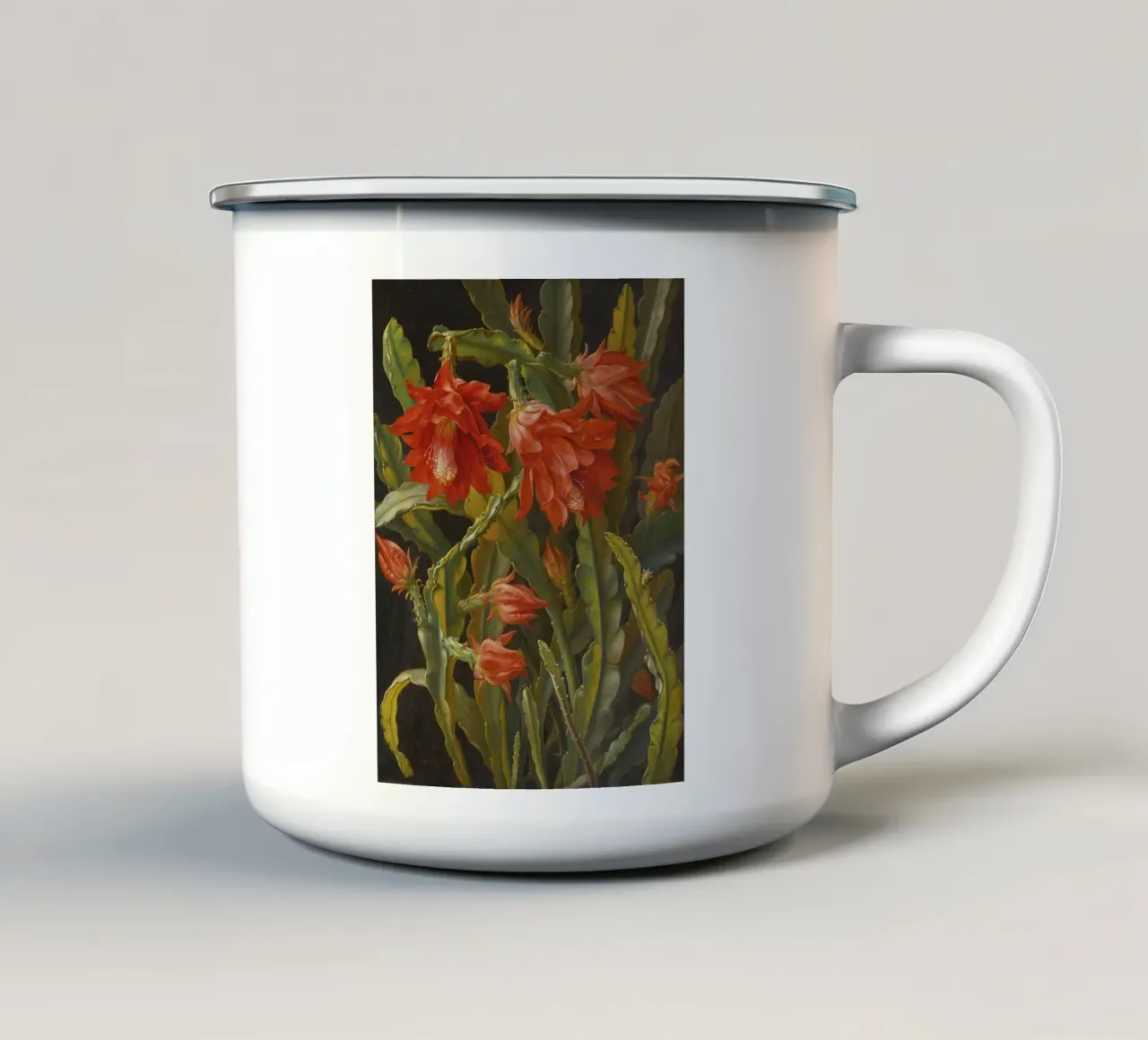 Cactus Flowers tazza in smalto da vintageshop