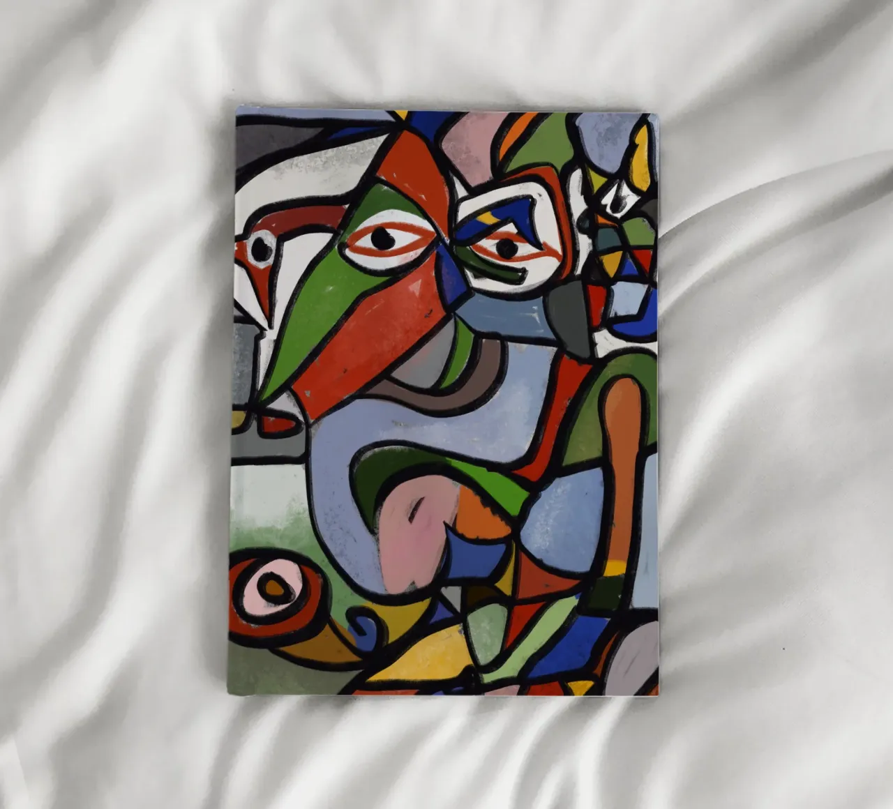 Portrait of a jester var 2 notebook by Little Dean