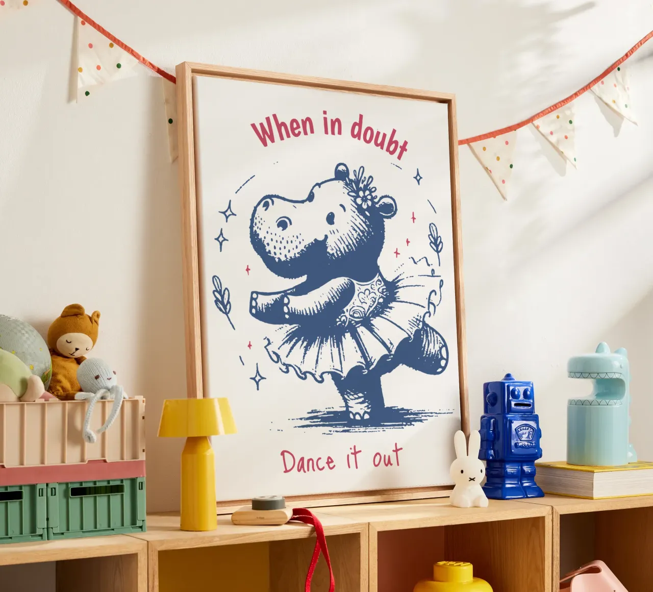 When in doubt - dance it out canvas with Floater frame by Gunawan Rb