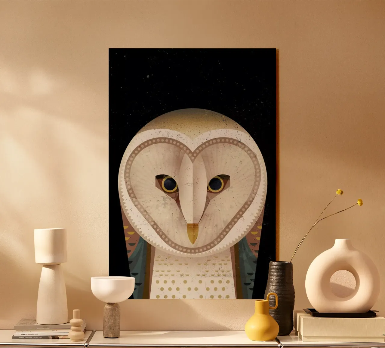 Barn Owl plexiglass da Dieter Braun