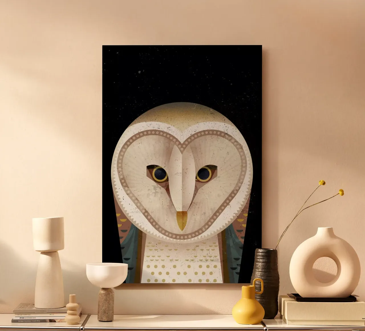 Barn Owl alluminio dibond da Dieter Braun