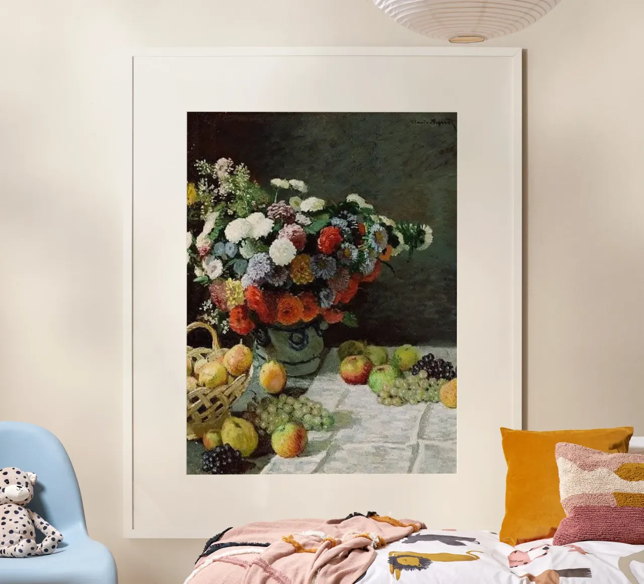 blumengesteck blumenstrauss und vase claude monet Hahnemühle von belong shop