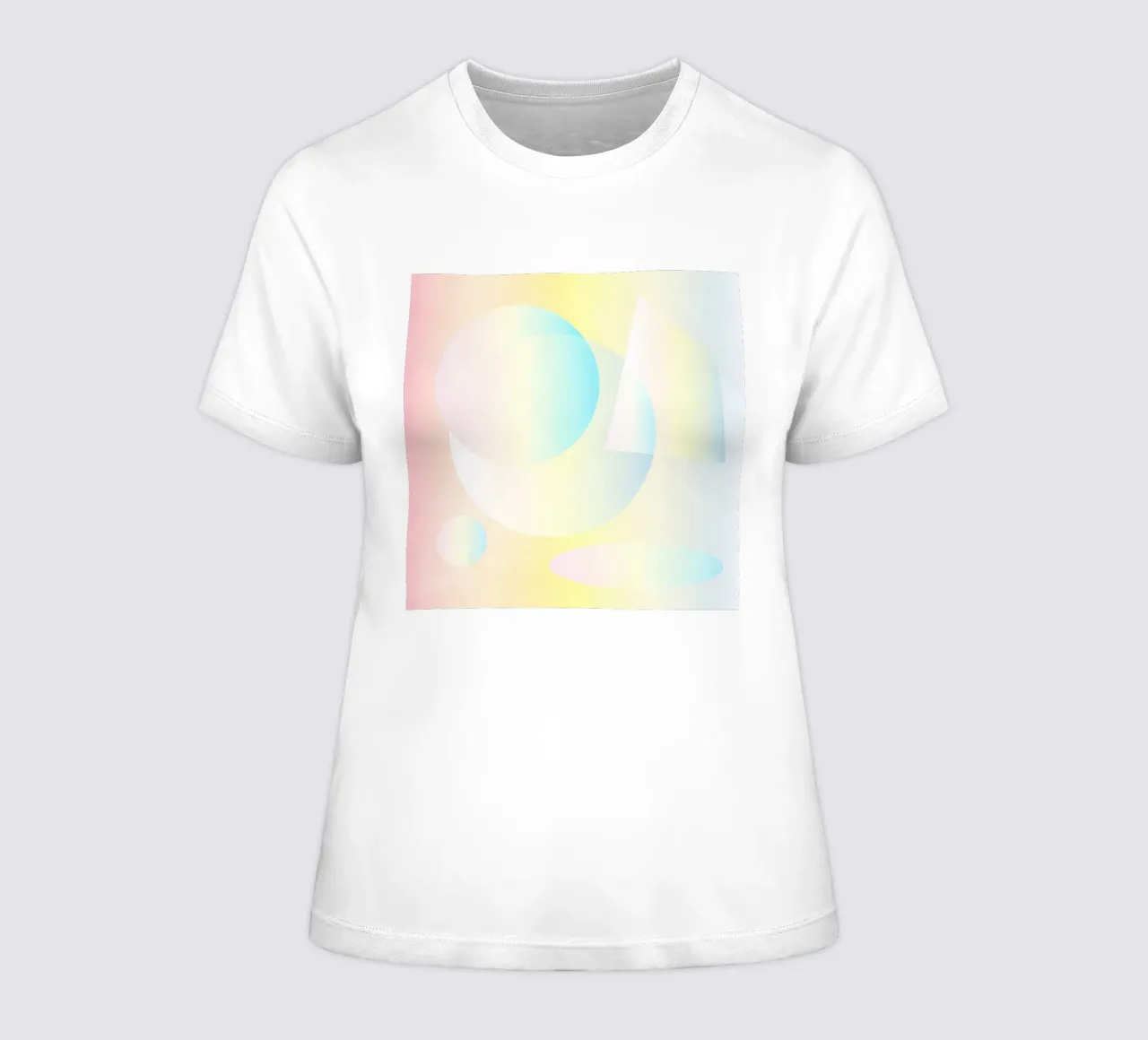 Clear Space women's fitted t-shirt by lovely lines