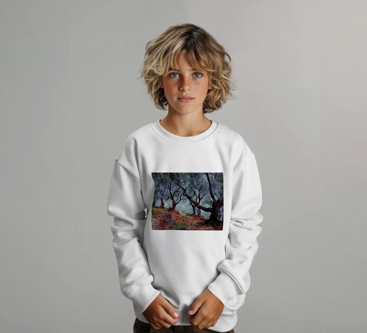 albero di rami contorti claude monet felpa bambino da belong shop