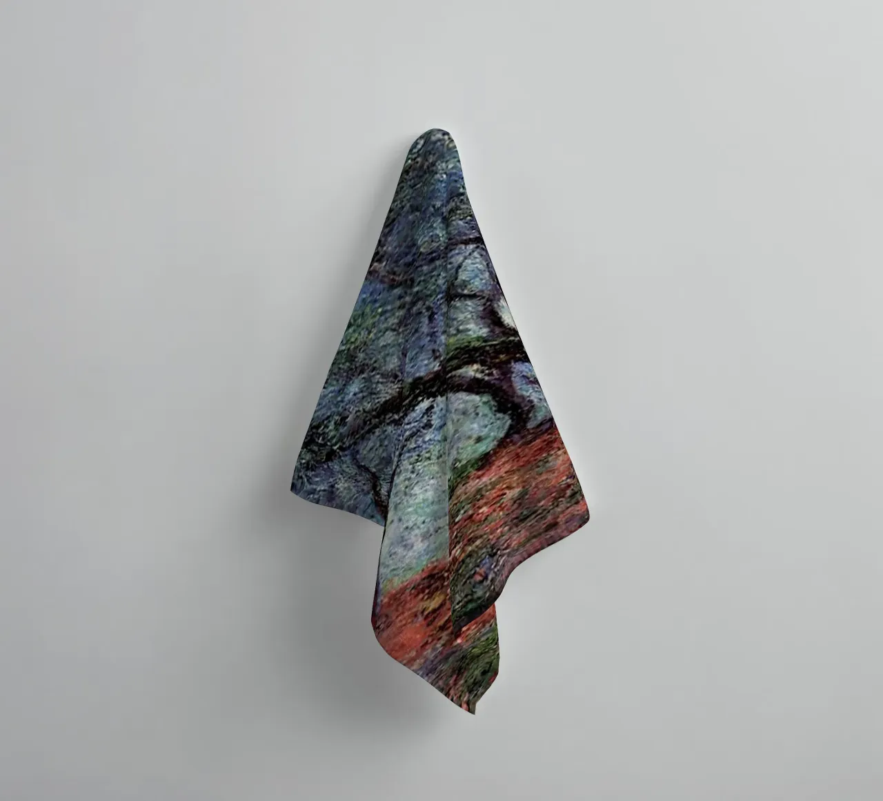 albero di rami contorti claude monet asciugamano da bagno da belong shop