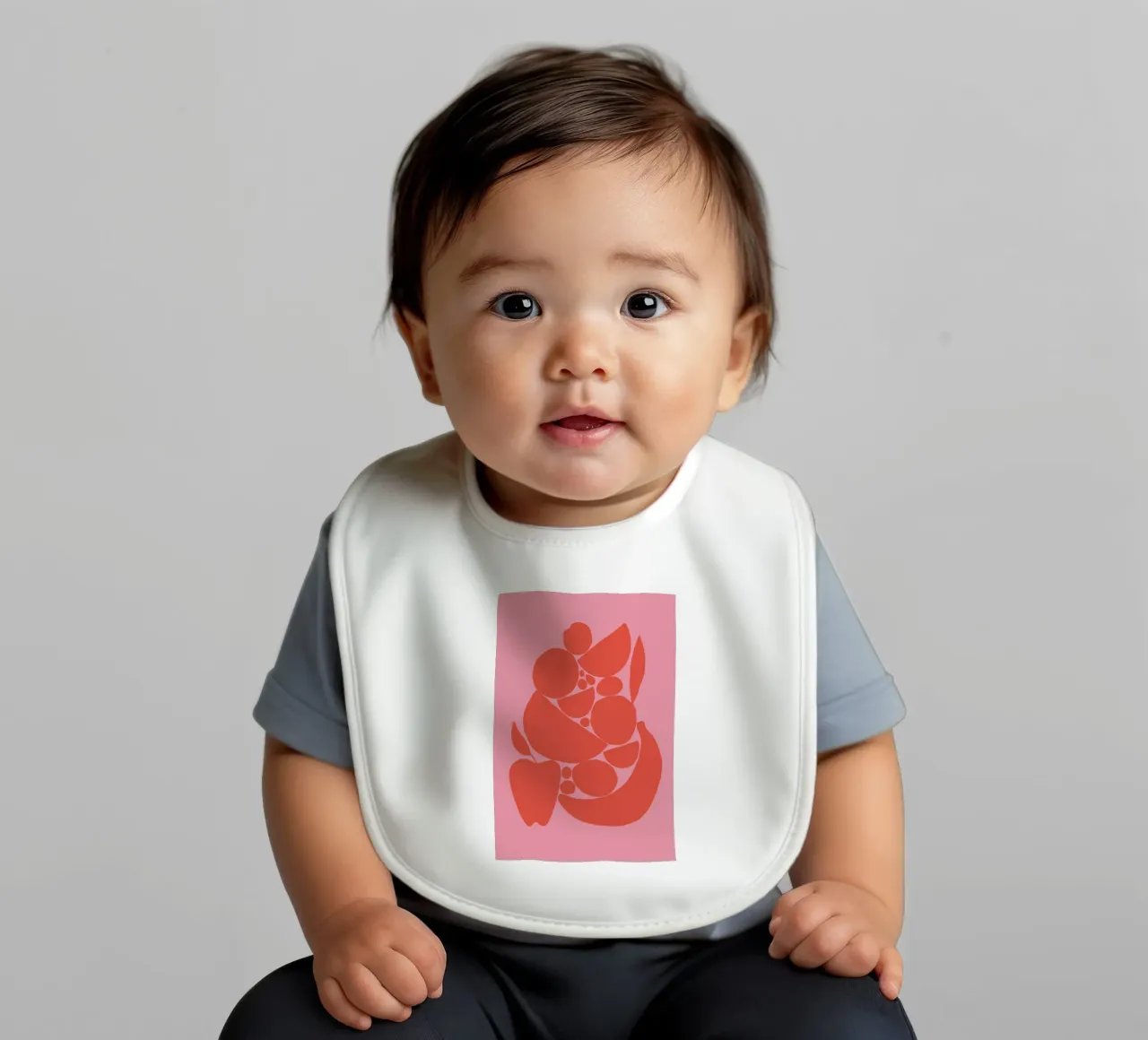Fruit Party baby bib by Pure