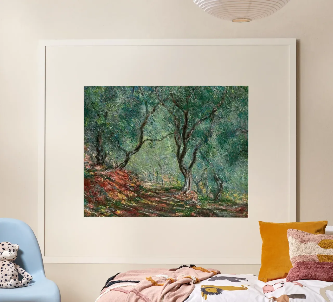 bella natura selvaggia claude monet poster con telaio in legno da belong shop