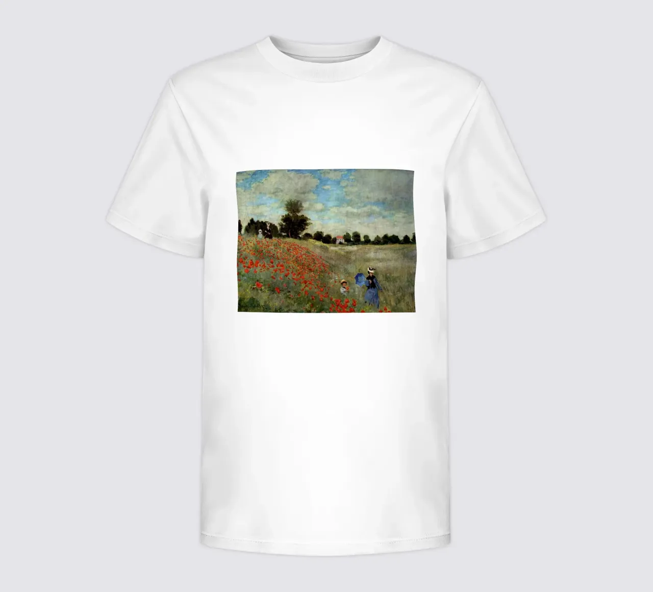 enfant marchant dans la prairie claude monet t-shirt enfant de belong shop