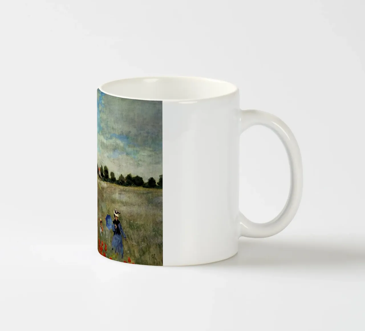 bambino che cammina in un prato claude monet tazza in ceramica da belong shop