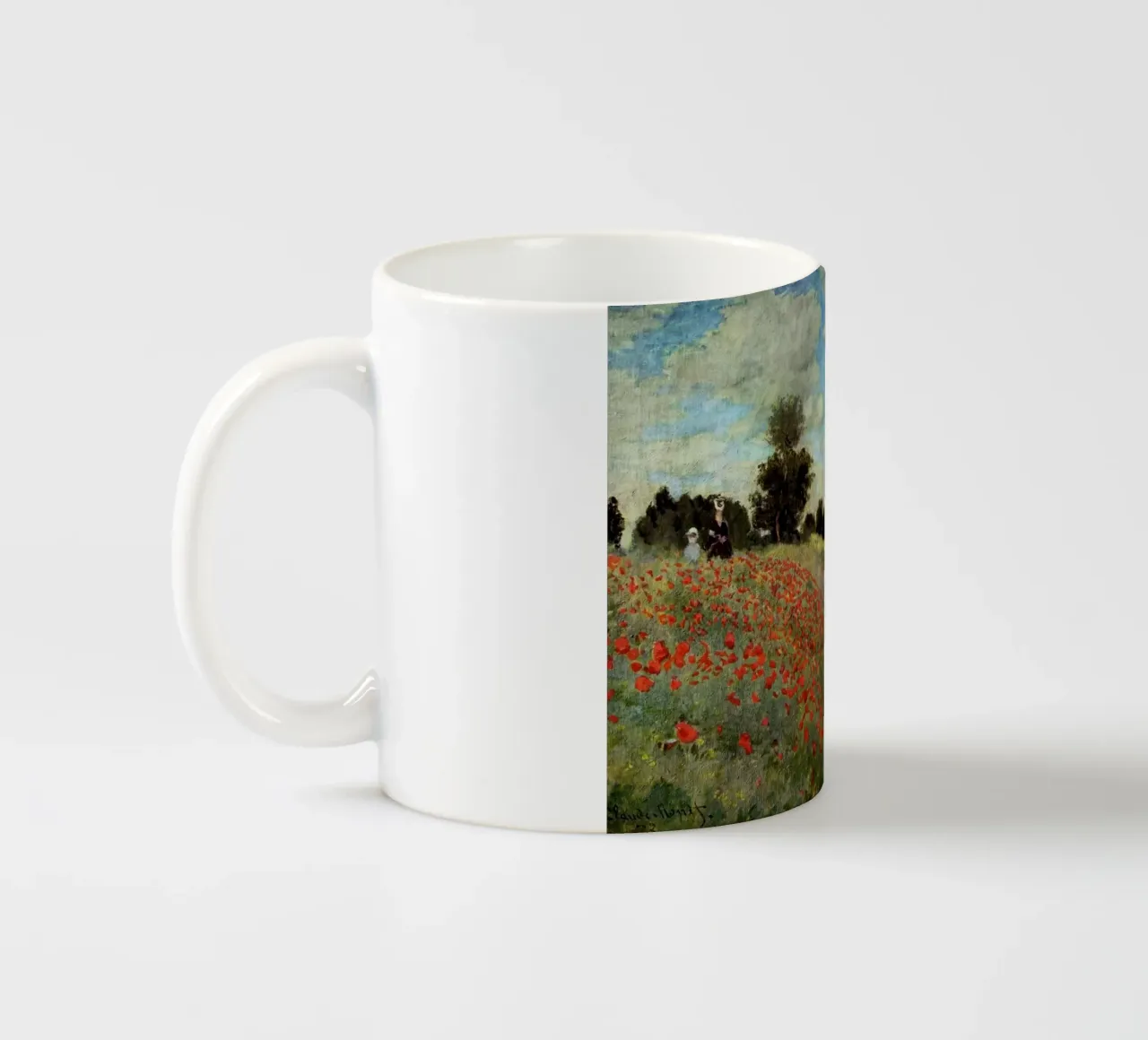 bambino che cammina in un prato claude monet tazza in ceramica da belong shop