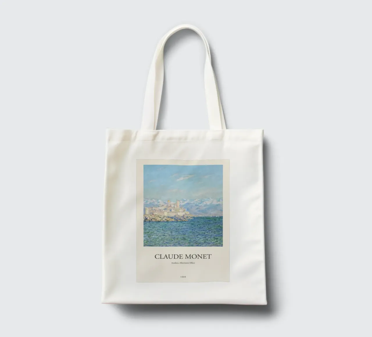 edifici cittadini sulla costa claude monet borsa in juta da belong shop