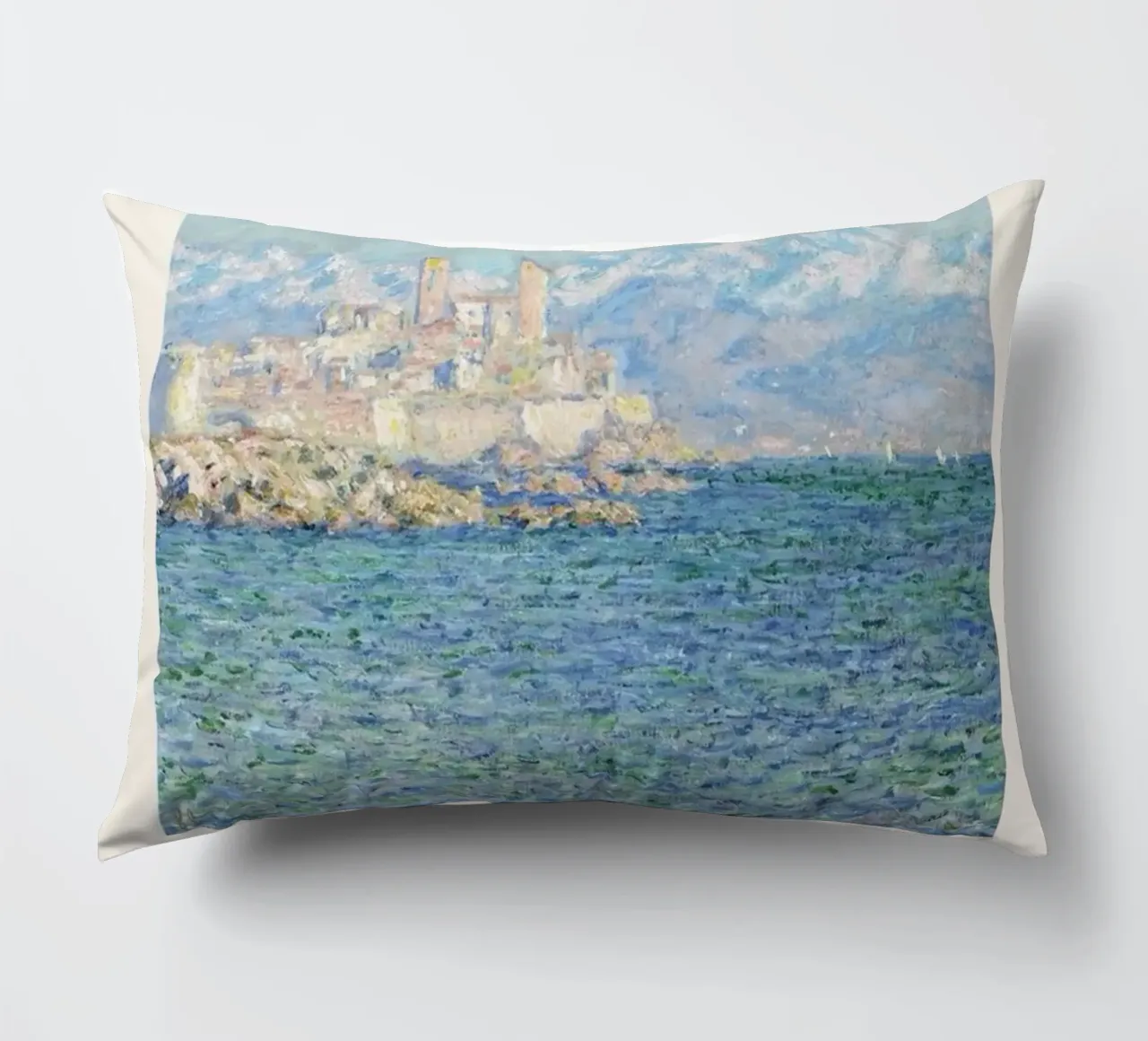edifici cittadini sulla costa claude monet cuscino da belong shop