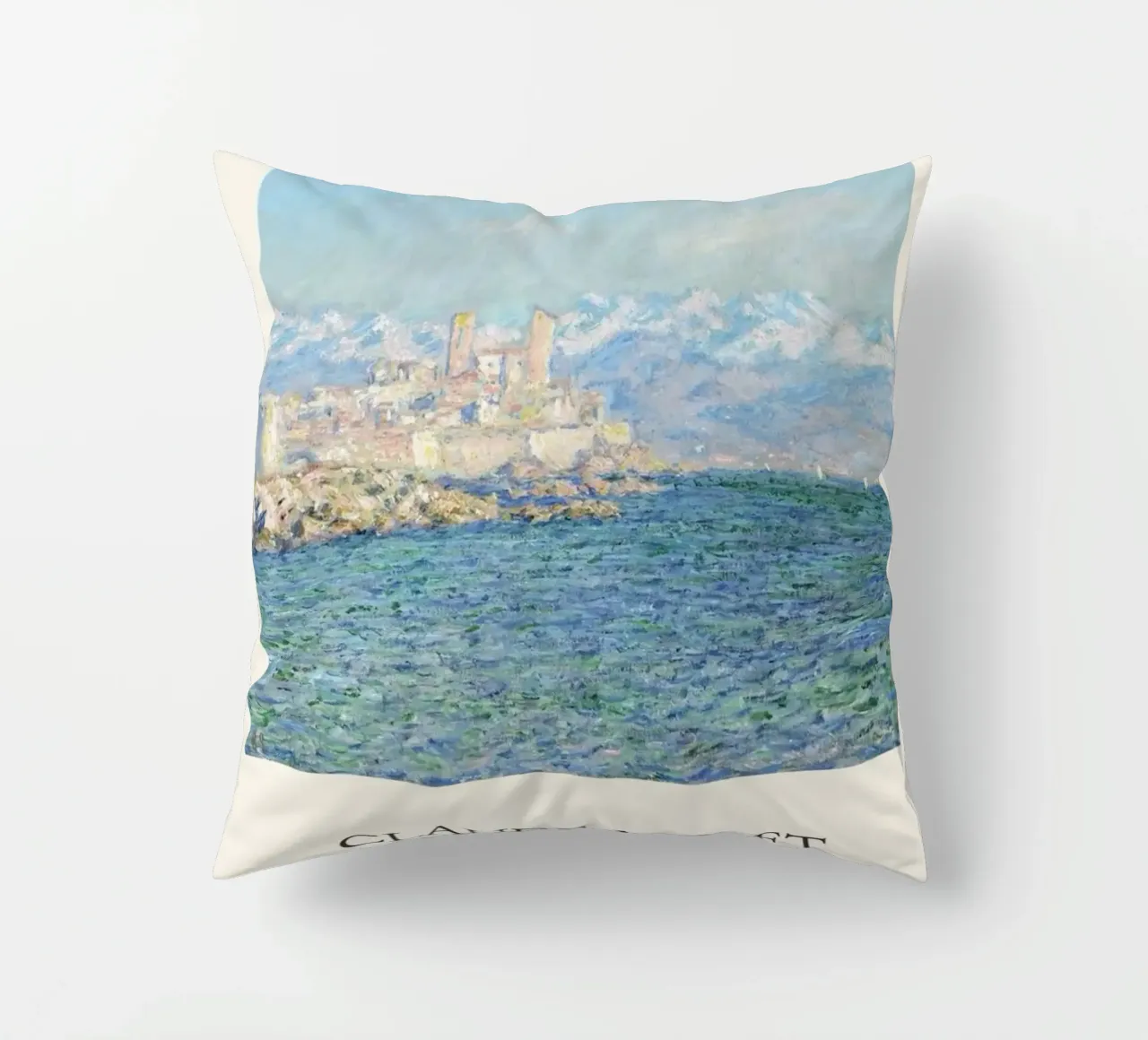 edifici cittadini sulla costa claude monet cuscino da belong shop