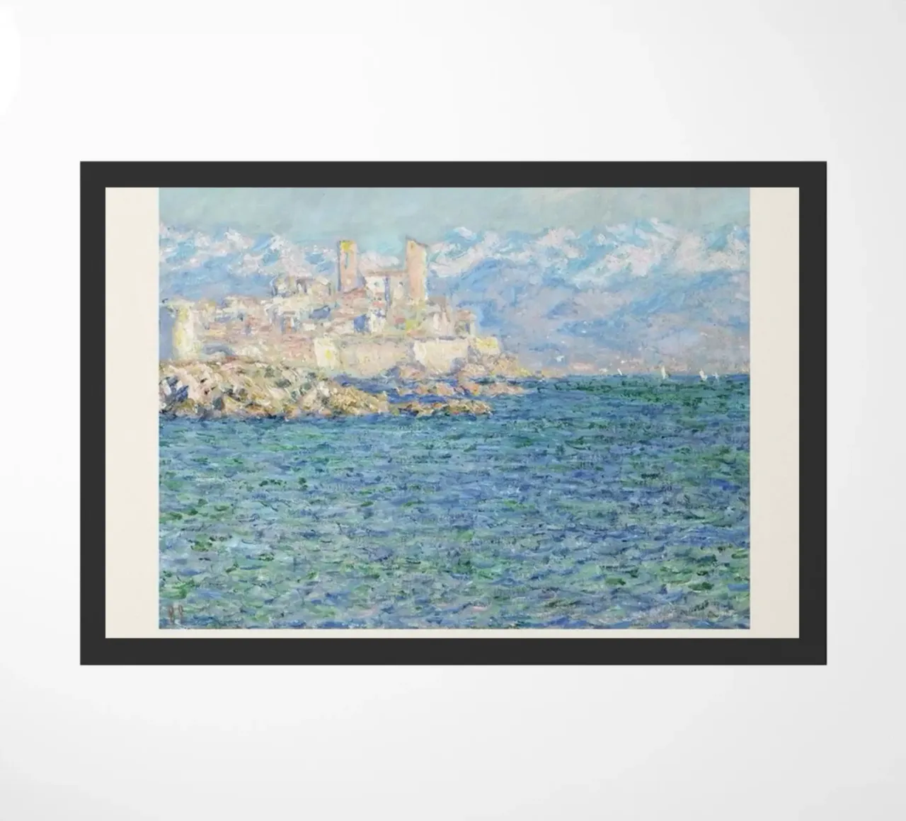 edifici cittadini sulla costa claude monet zerbino da belong shop