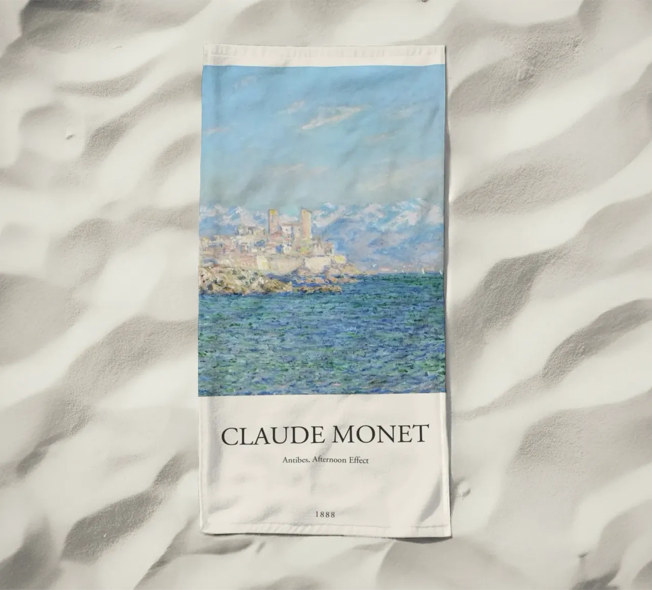 edifici cittadini sulla costa claude monet telo mare da belong shop