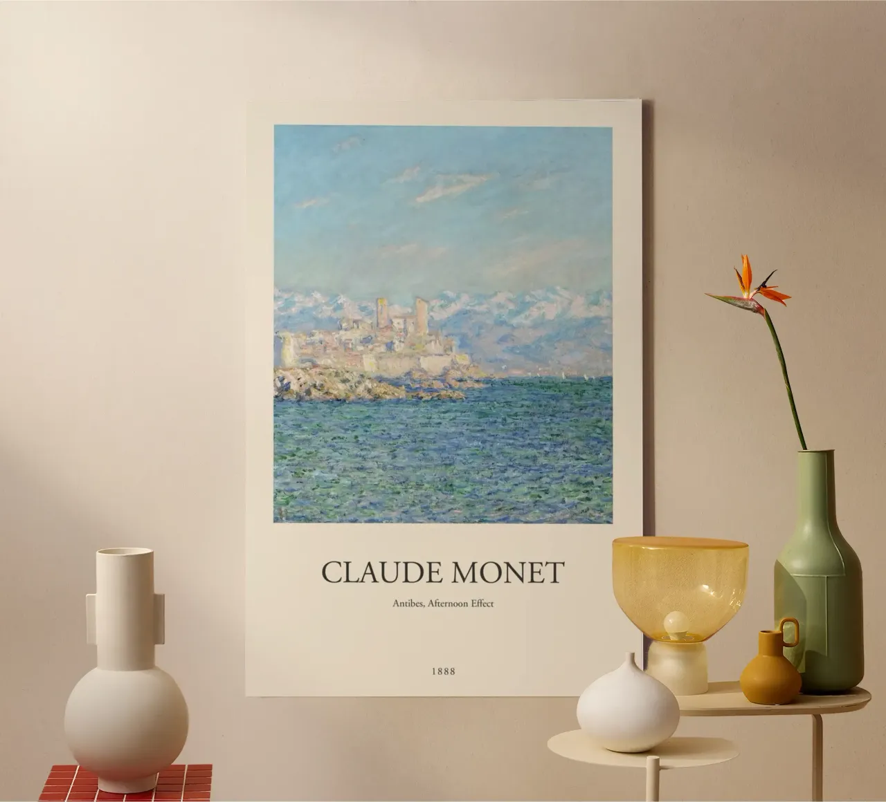 edifici cittadini sulla costa claude monet tela con Cornice a cassetta da belong shop