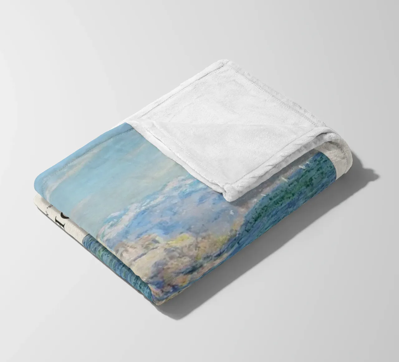 edifici cittadini sulla costa claude monet coperta in pile da belong shop