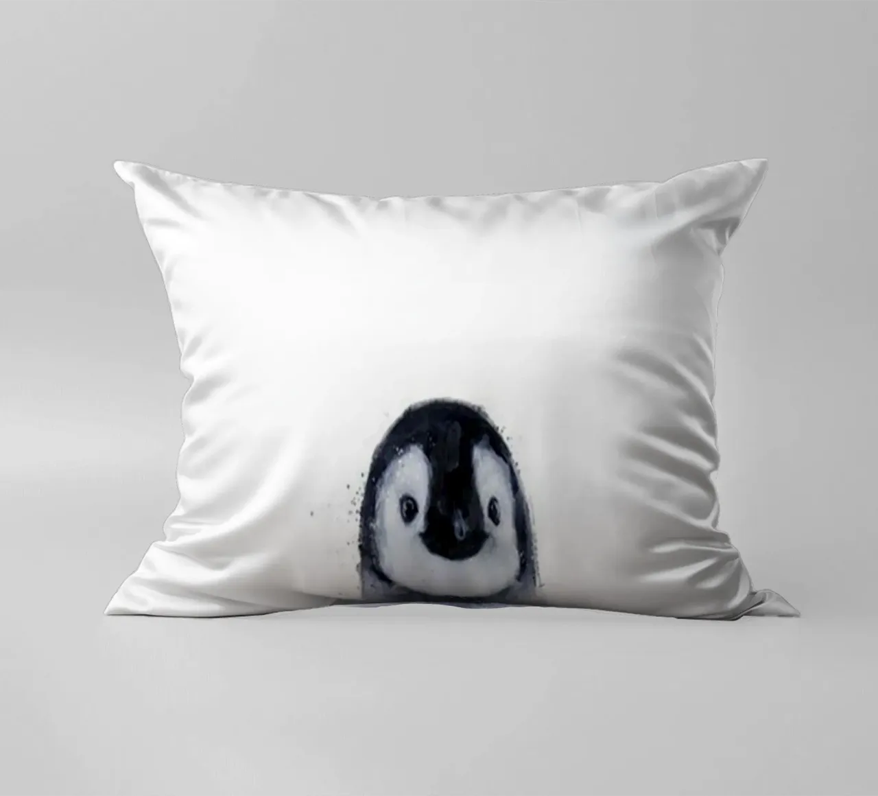 cute penguin baby amy hamilton decorative cushion by kbm store