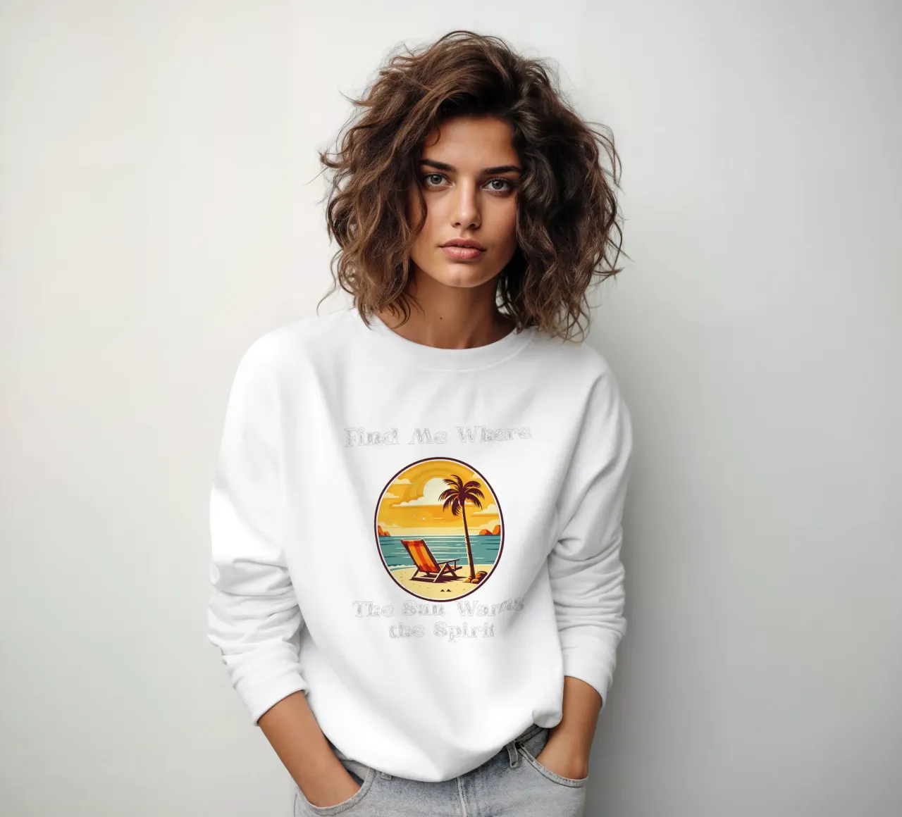 Réchauffé par le soleil, guidé par l'esprit Find Me There sweat de Lionandlamb
