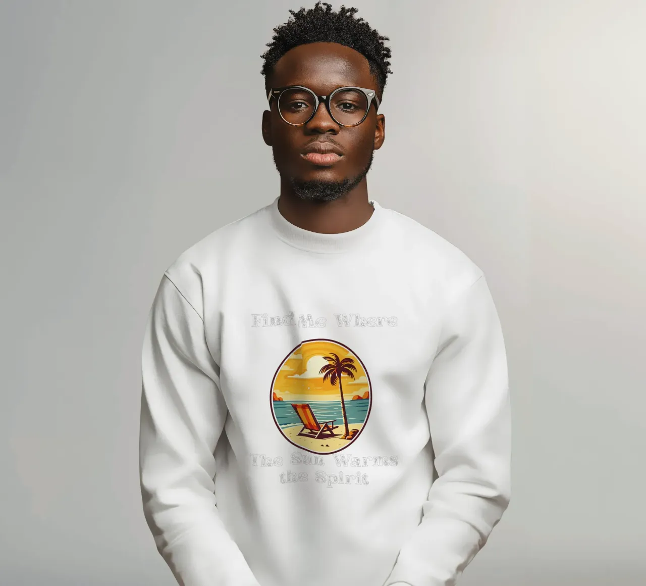 Réchauffé par le soleil, guidé par l'esprit Find Me There sweat de Lionandlamb