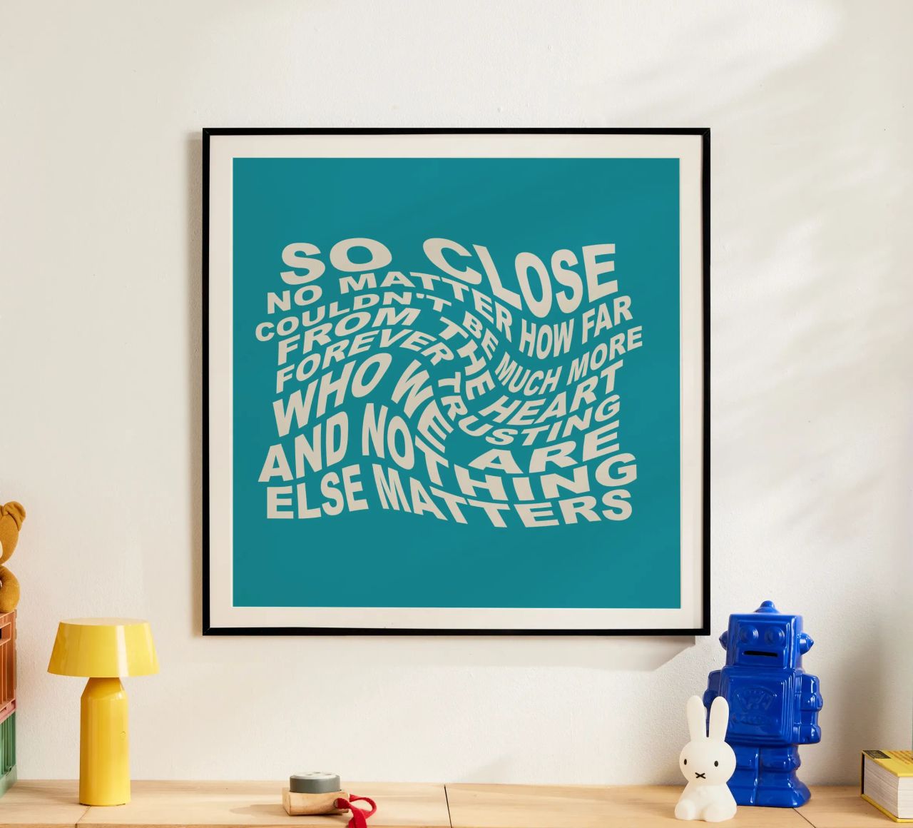 Nient'altro conta poster con telaio in plastica da Gunawan Rb