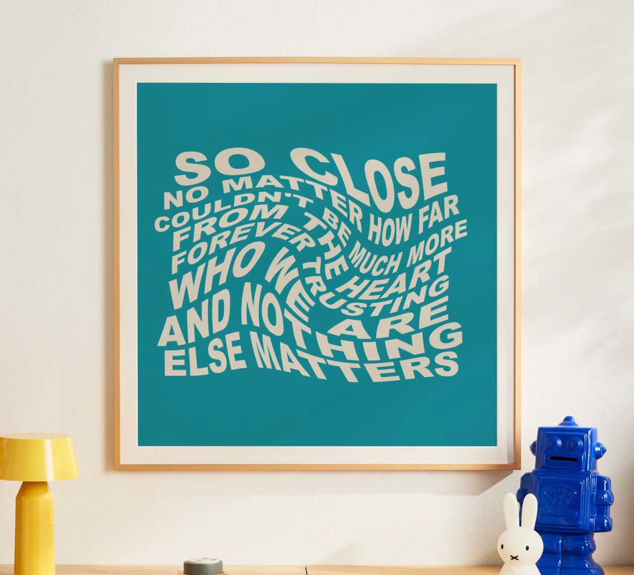 Nient'altro conta poster con telaio in plastica da Gunawan Rb