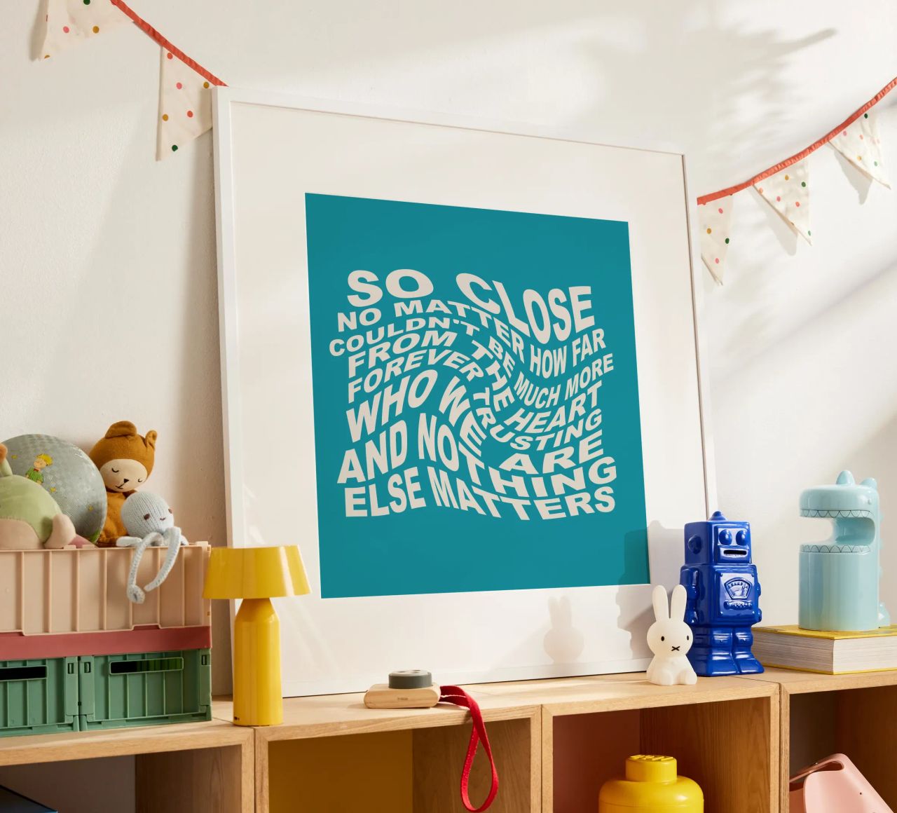 Nient'altro conta poster con telaio in plastica da Gunawan Rb