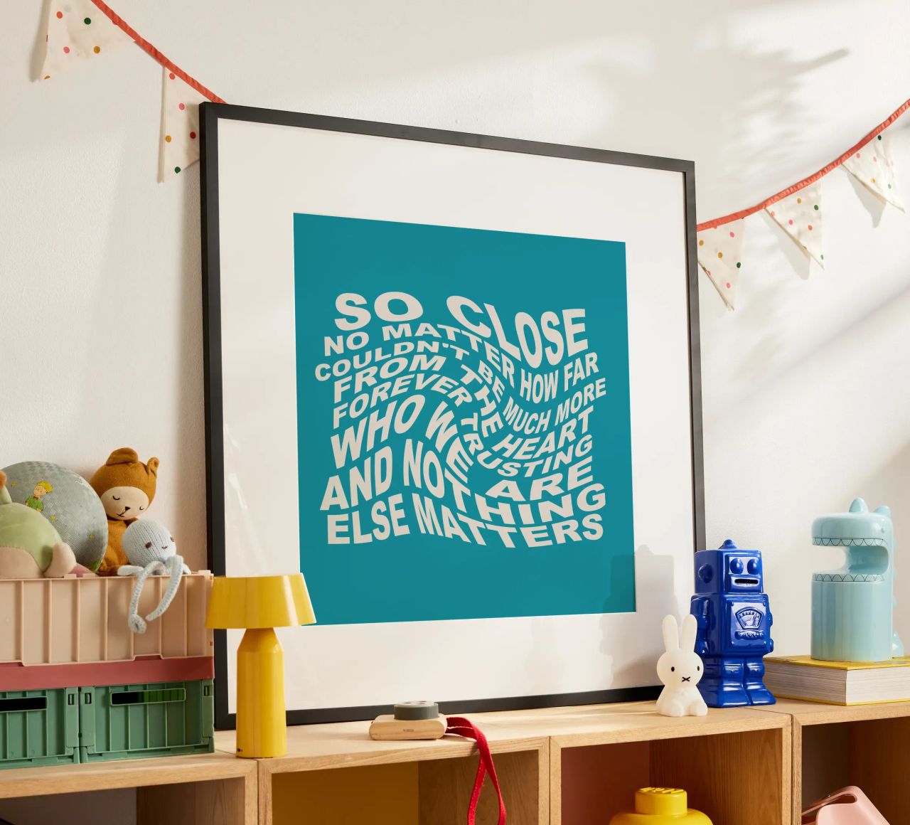 Nient'altro conta poster con telaio in plastica da Gunawan Rb