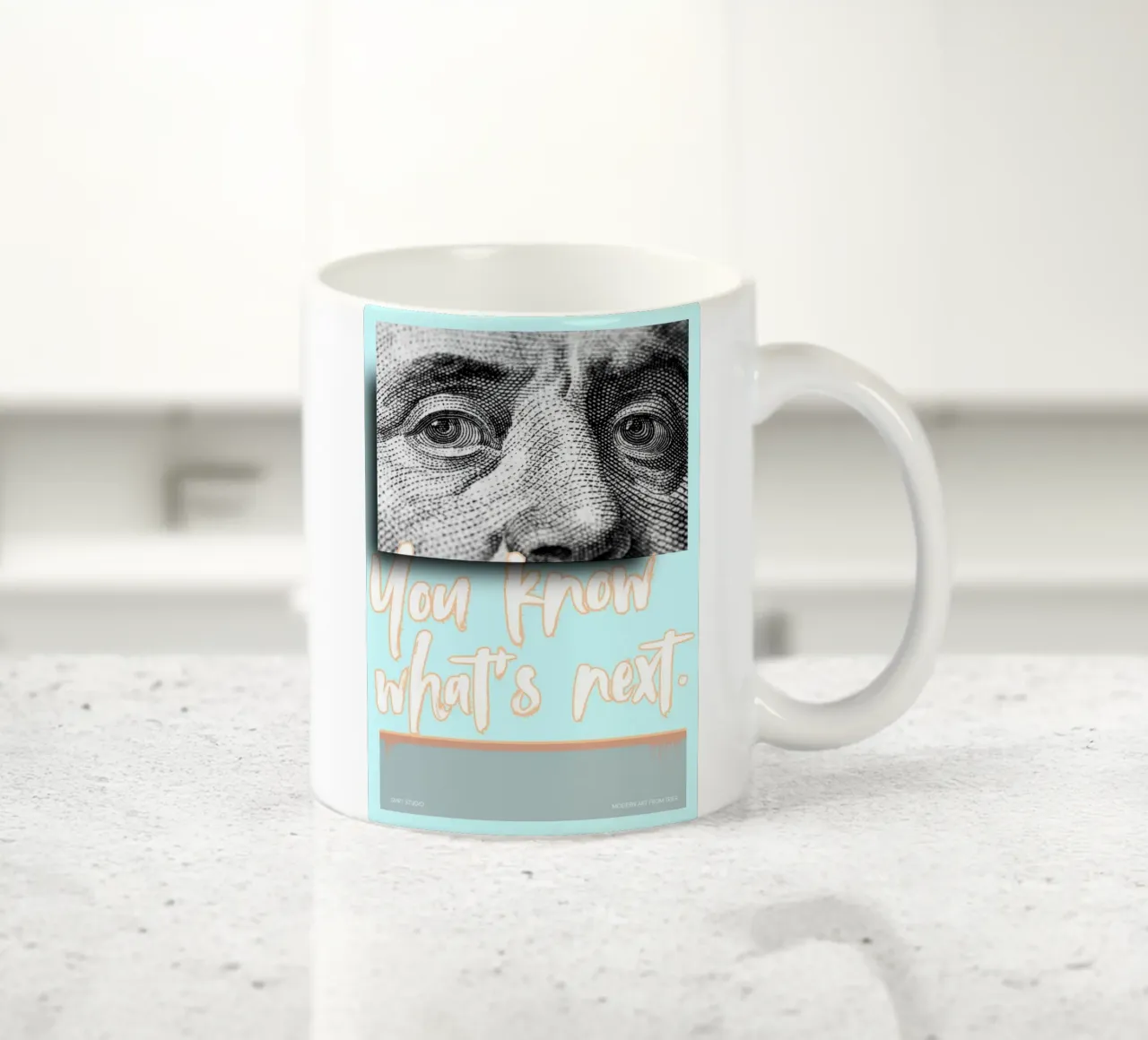 YOU KNOW WHAT‘S NEXT tazza in ceramica da Einfach Uebel